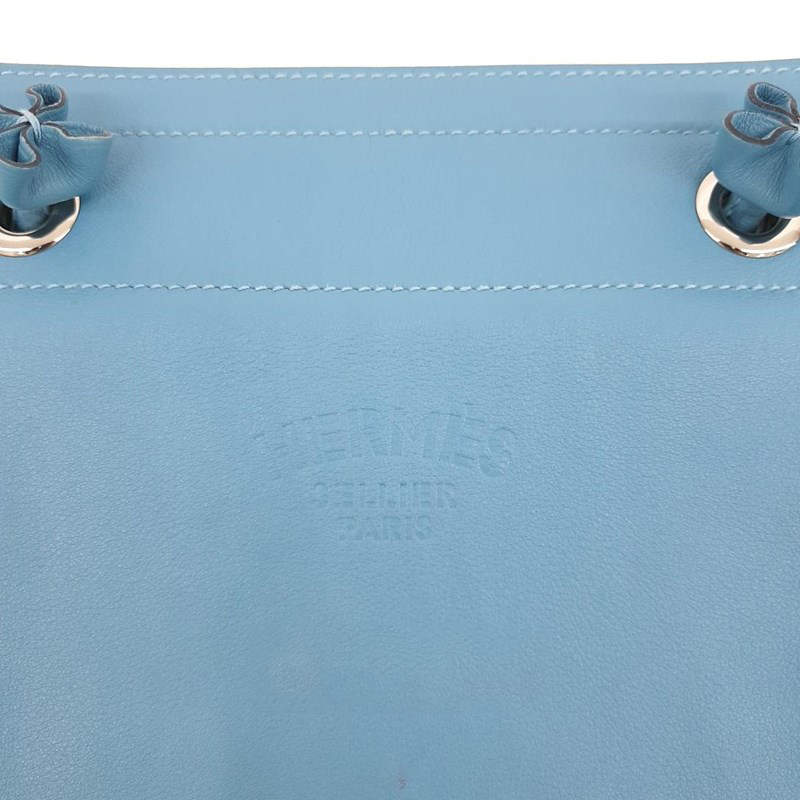 Hermes Blue Swift Leather Aline Mini Shoulder Bag