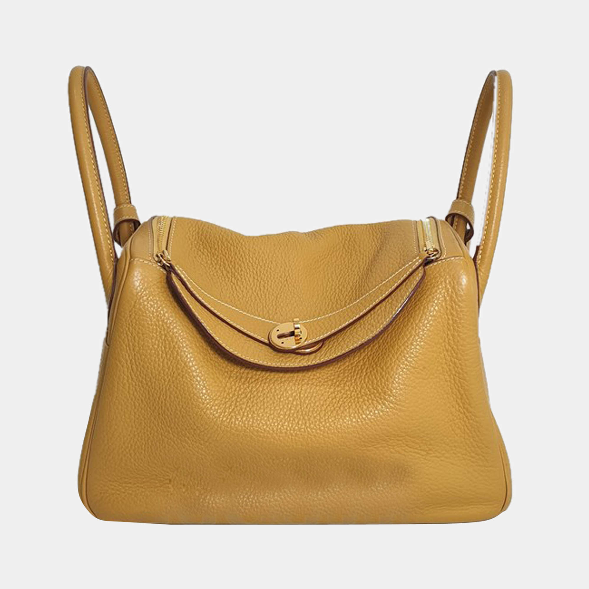 Hermès Clemence Lindy 30 - Grey Shoulder Bags, Handbags - HER544785