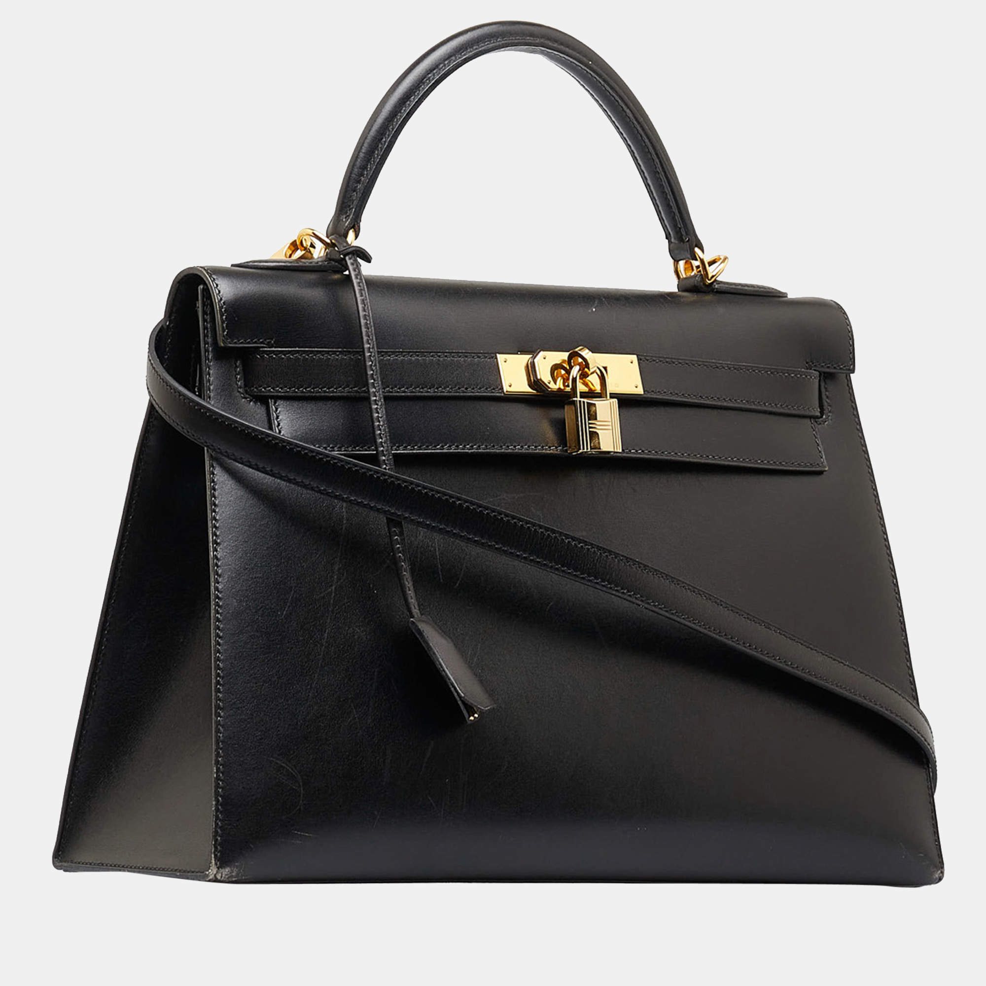 Hermes Kelly 32 Sellier in Black