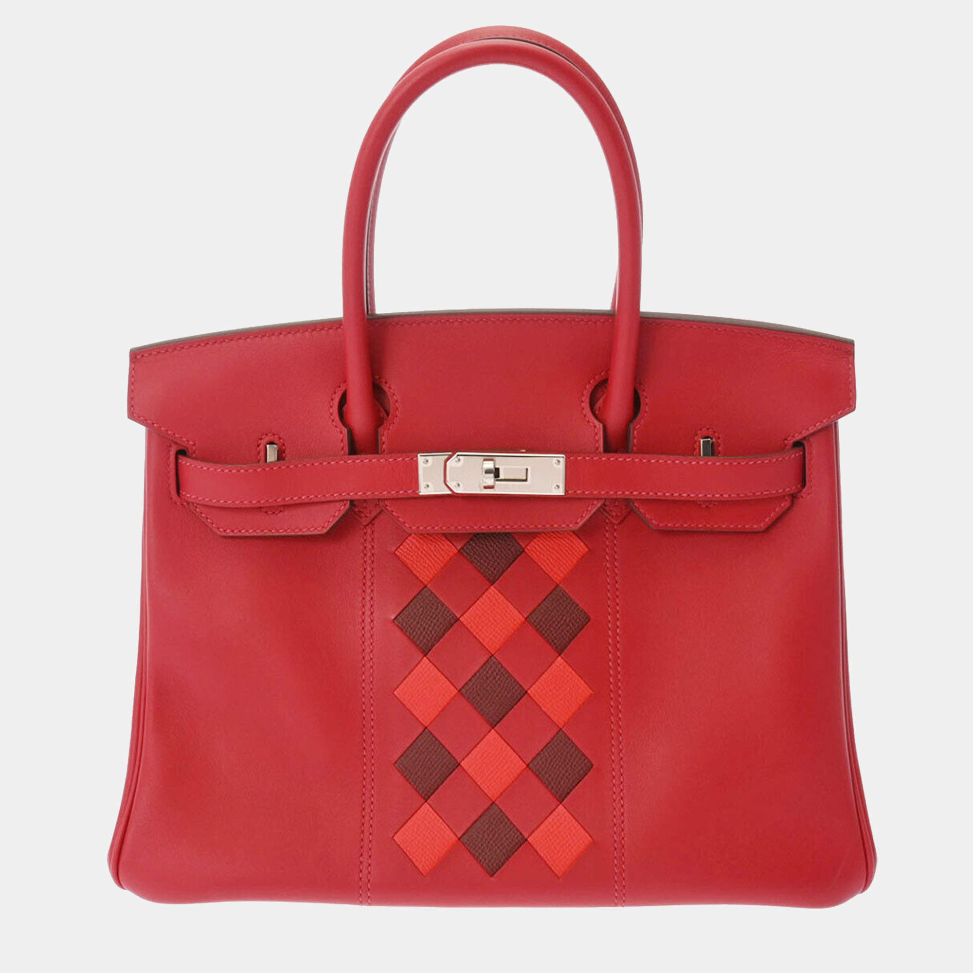 RED HERMES BIRKIN 30, ROUGE DE COEUR