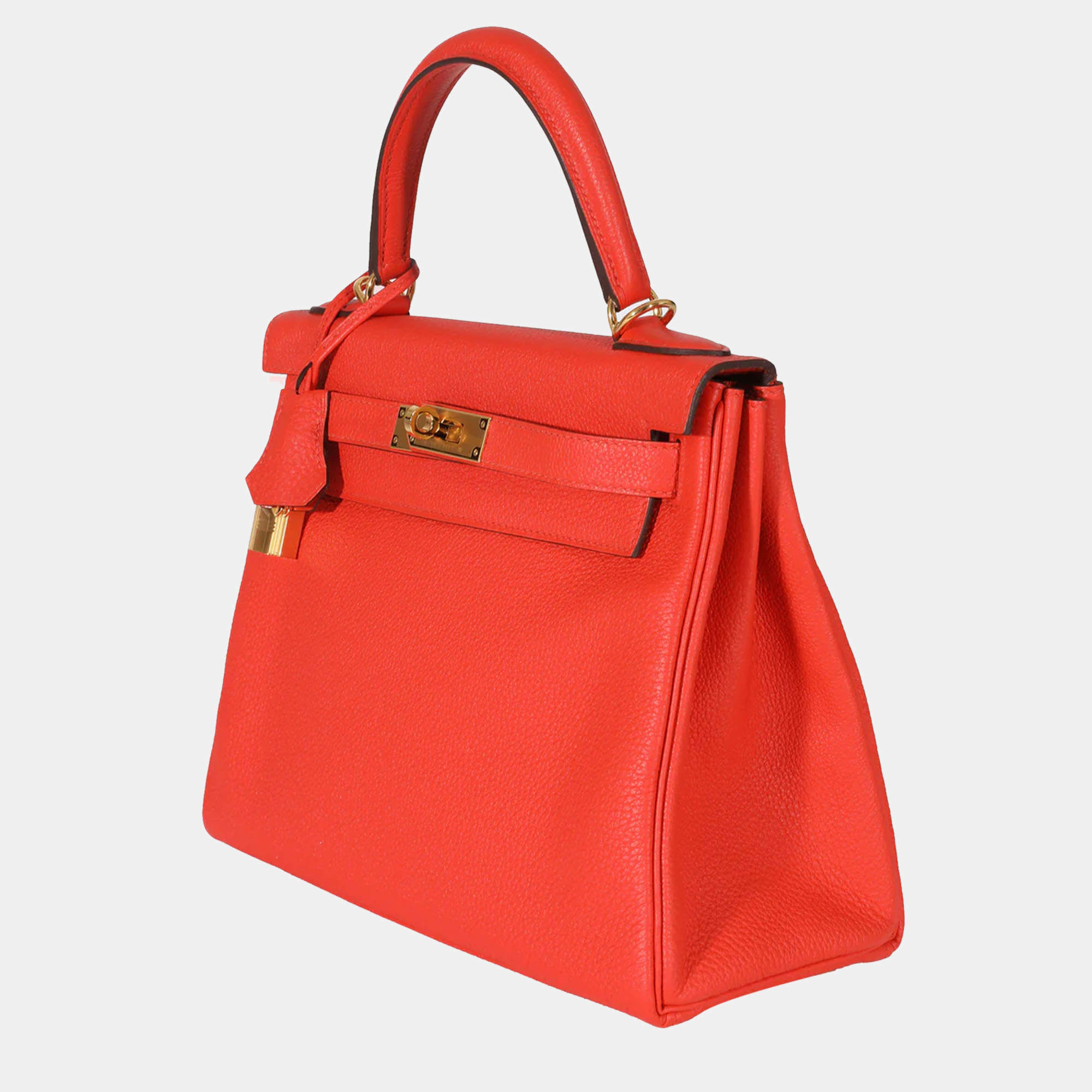 Hermes Kelly 28 Togo Etoupe GHW Stamp U