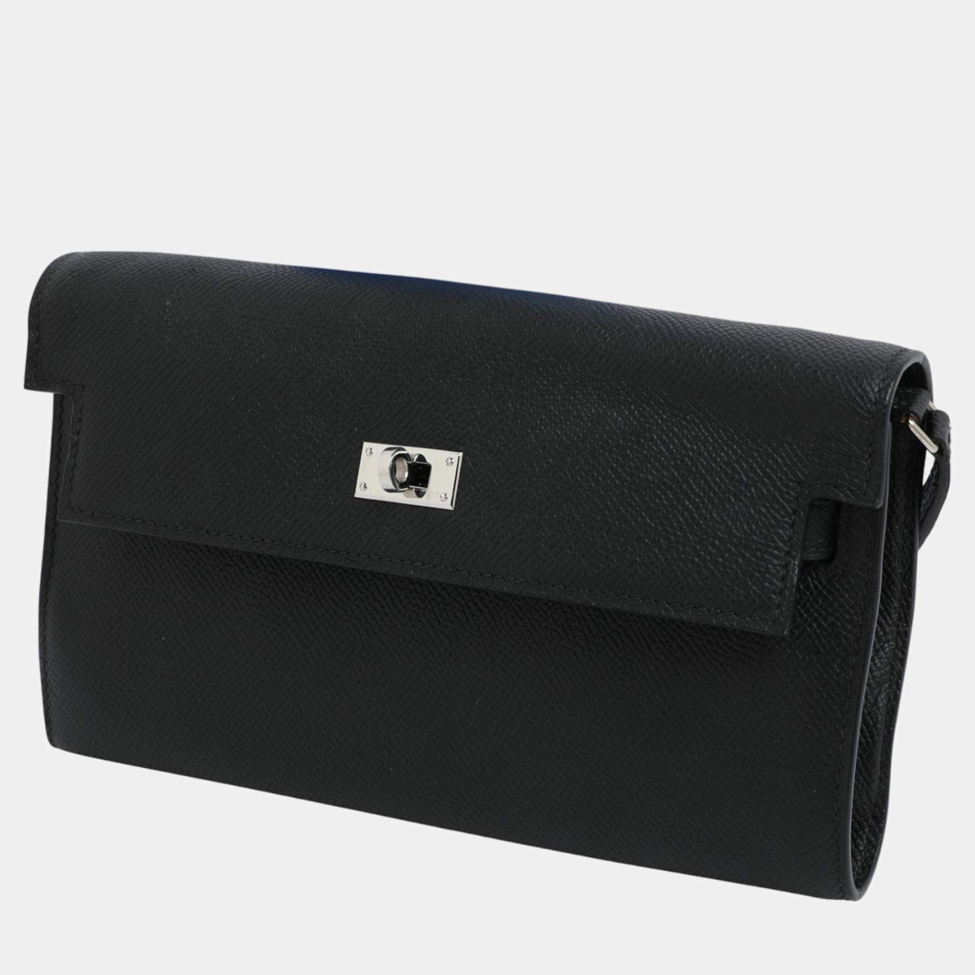 Hermes kelly wallet outlet black