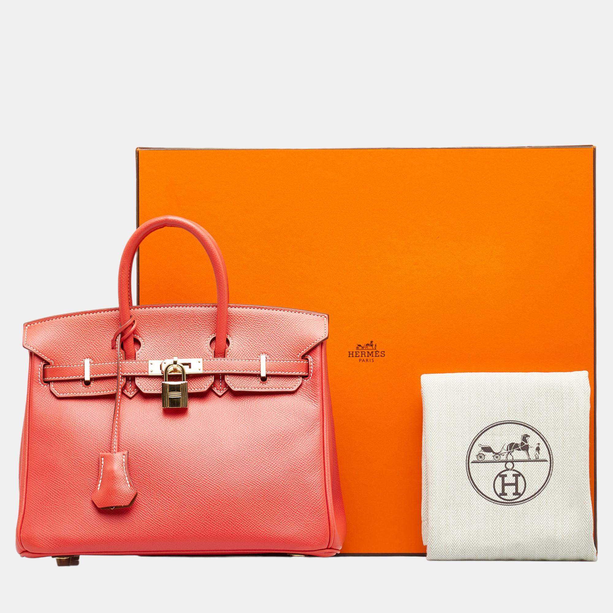 Hermes Red 2012 Epsom Birkin Retourne 25