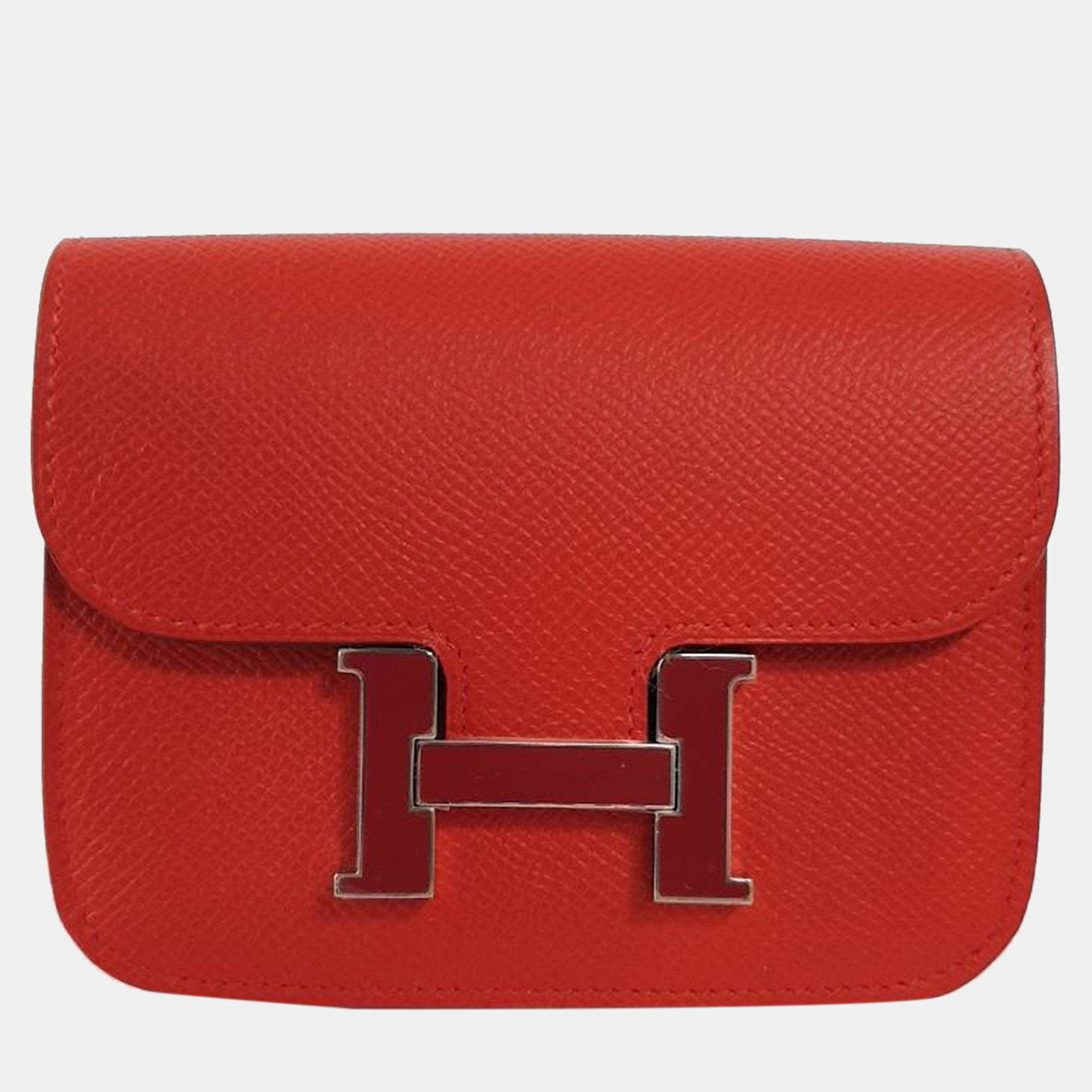 Hermes Red Leather Constance Bag