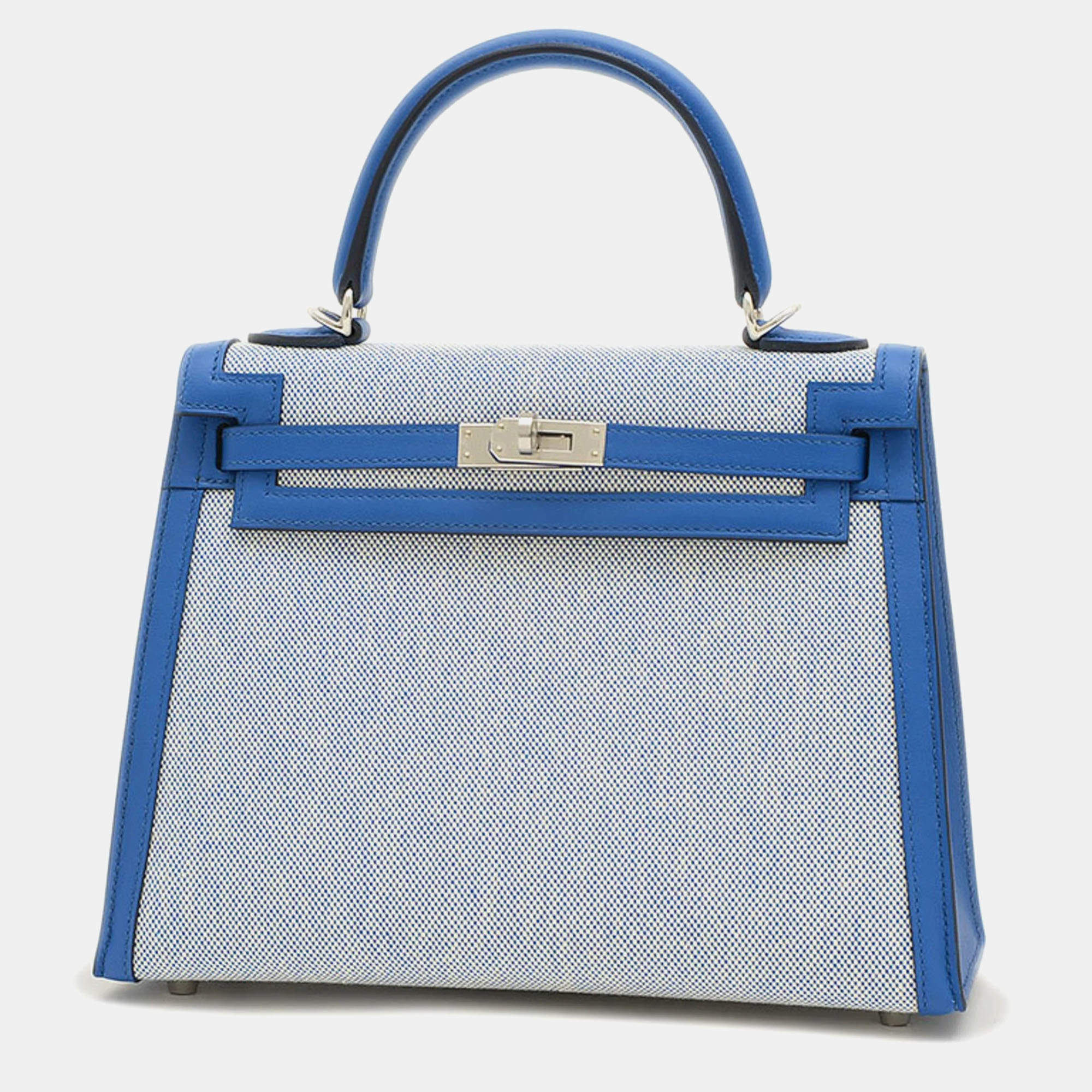 Hermes blue kelly bag best sale