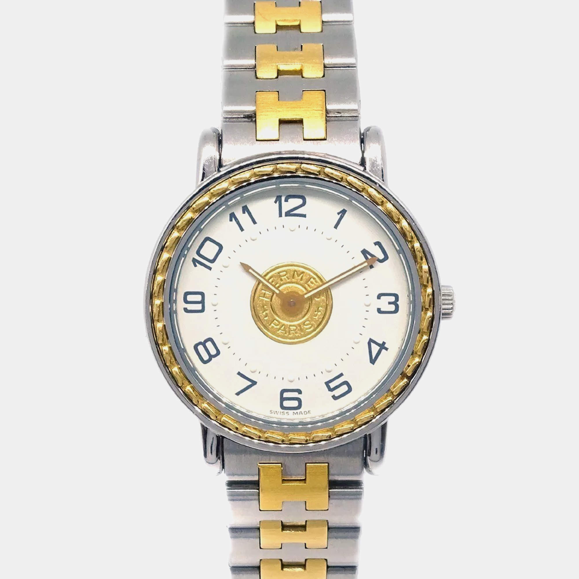 Hermes Gold SS Serie Quartz Watch