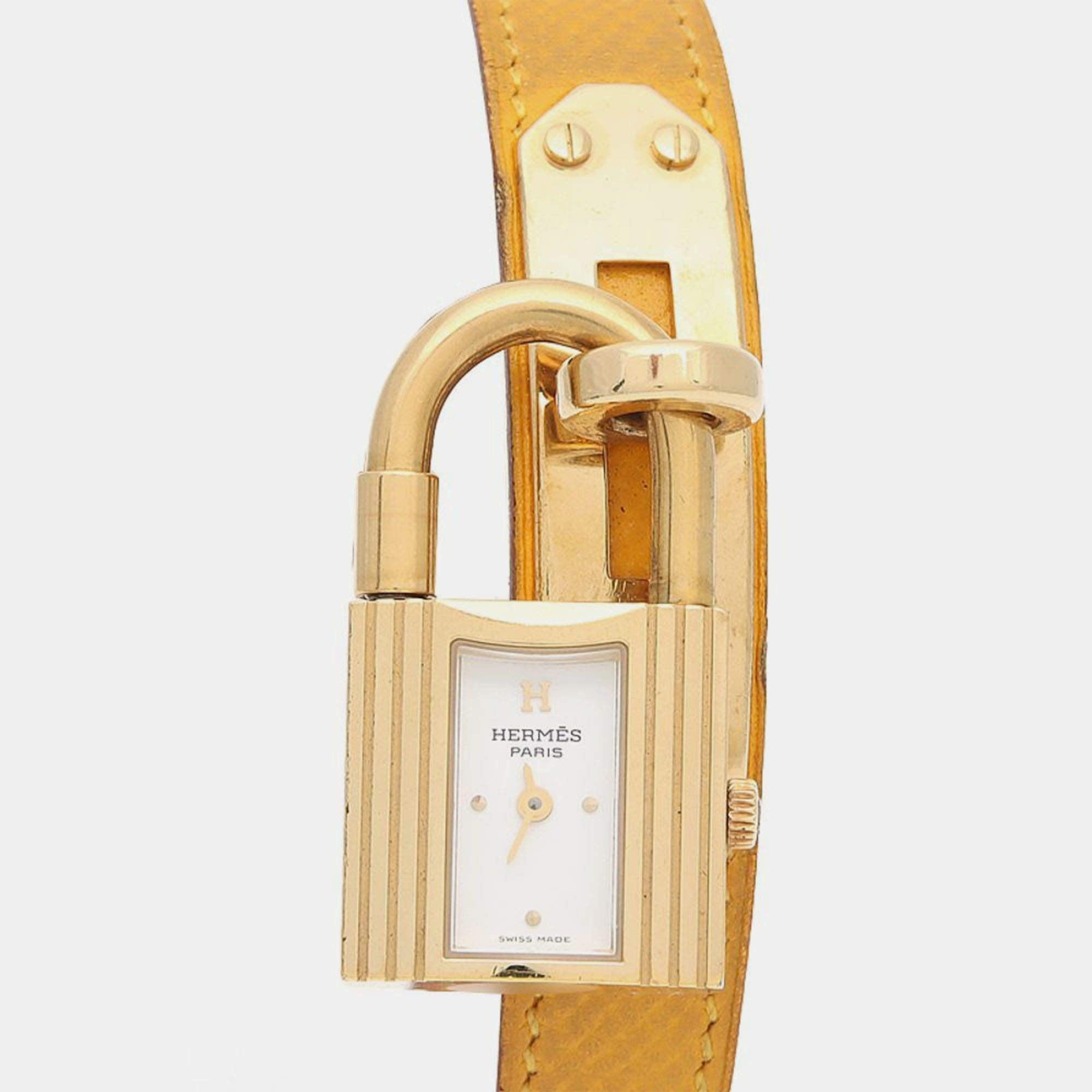 Pre Owned Hermes Kelly Quartz Stainless Steel Women's Wristwatch 20 mm