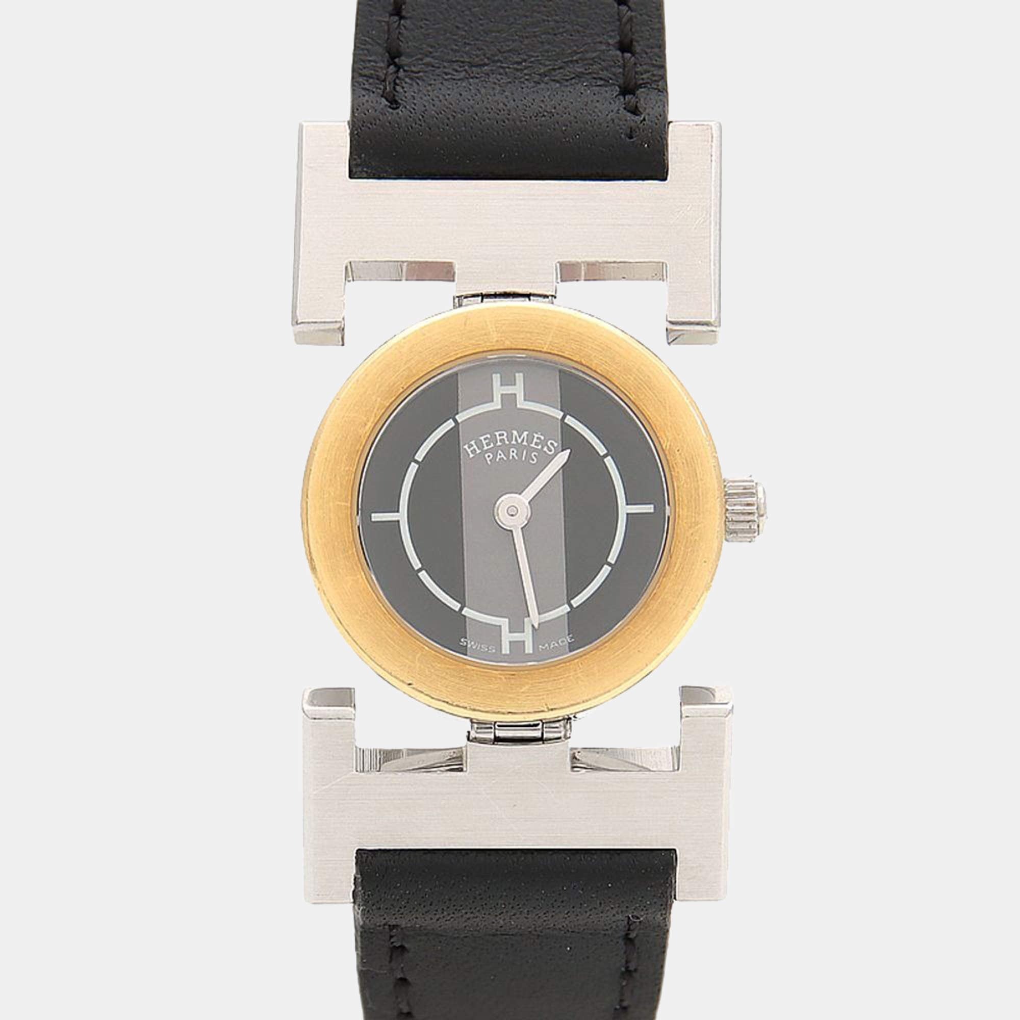Pre Owned Hermes Paprika PA1.220 Quartz Stainless Steel Women's Wristwatch 21 mm