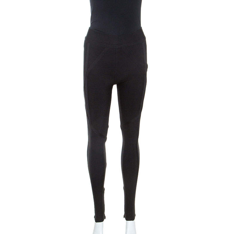 Herve Leger Black Stretch Dae Leggings S