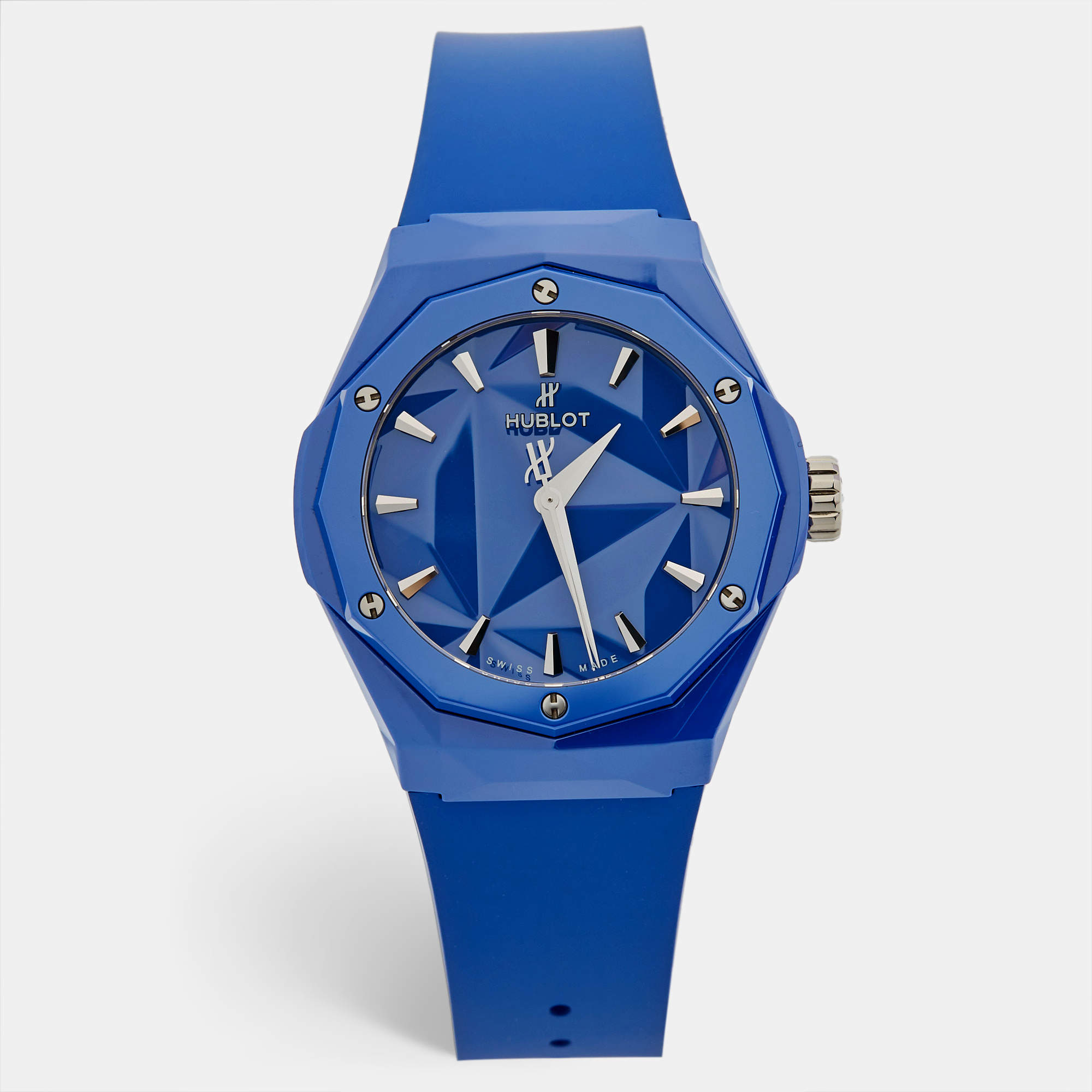 Hublot Blue Ceramic Rubber Classic Fusion Orlinski 550.ES.5100.RX.ORL21 Unisex Wristwatch 40 mm