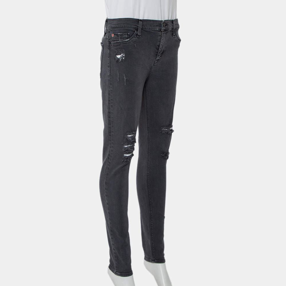 Top Hudson distressed skinny jeans