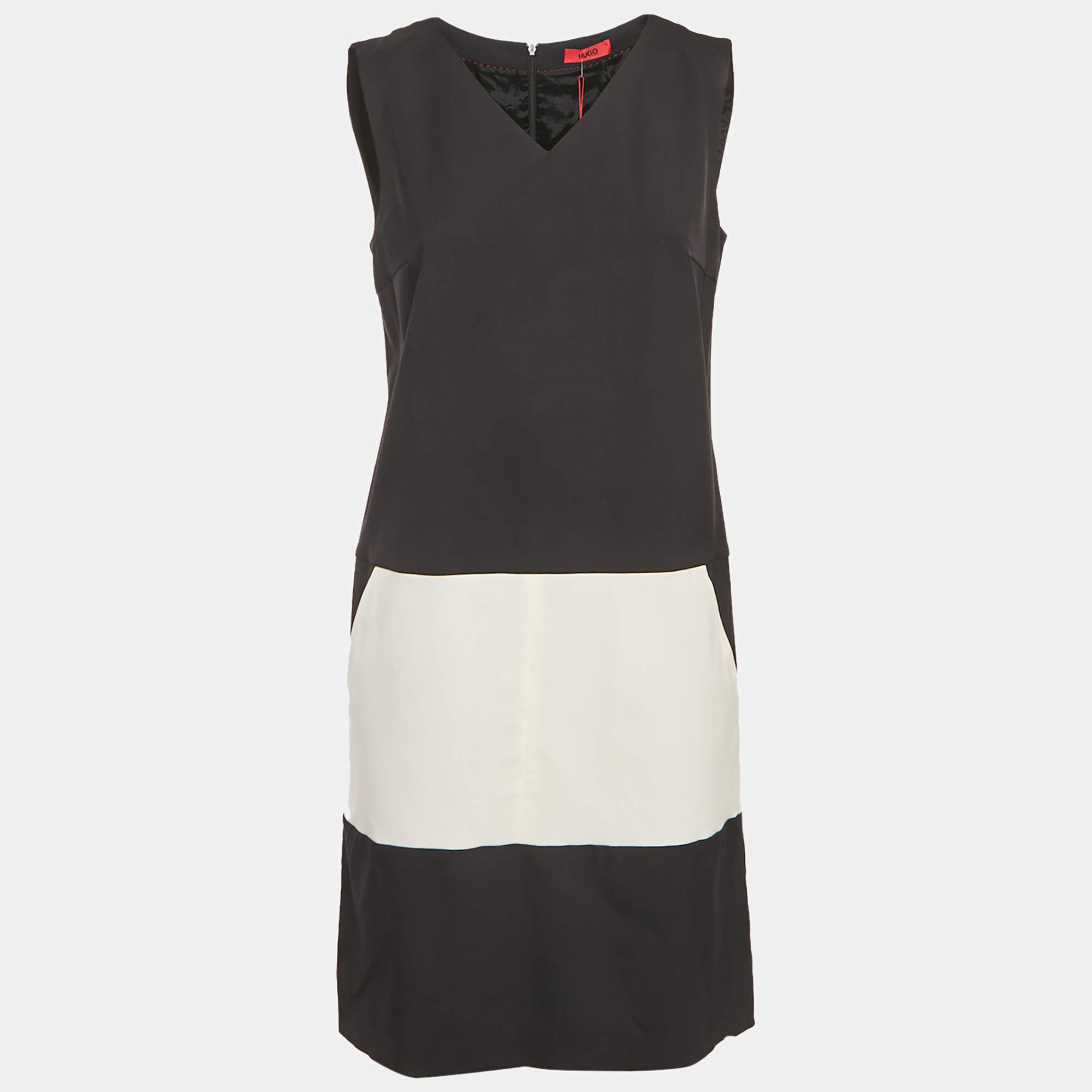 Hugo Boss Black Gabardine Pocket Detail Keluna Dress M