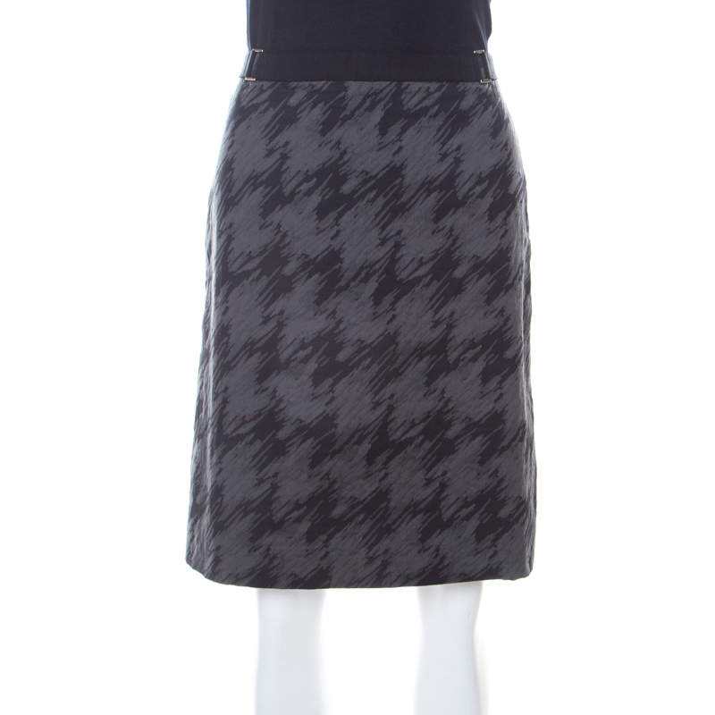 hugo boss houndstooth skirt