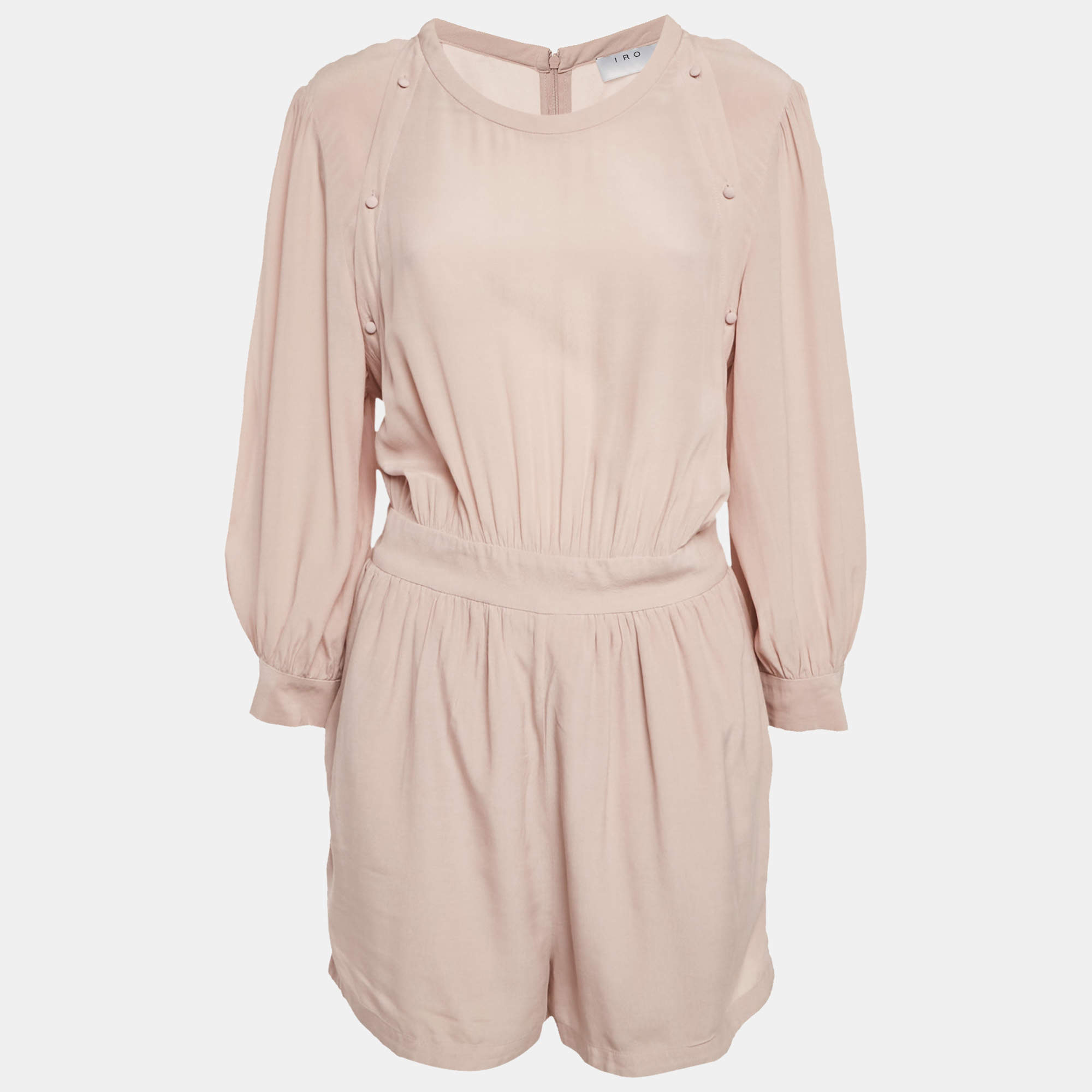 Pre Owned IRO Pink Crepe Nuance Jumpsuit M