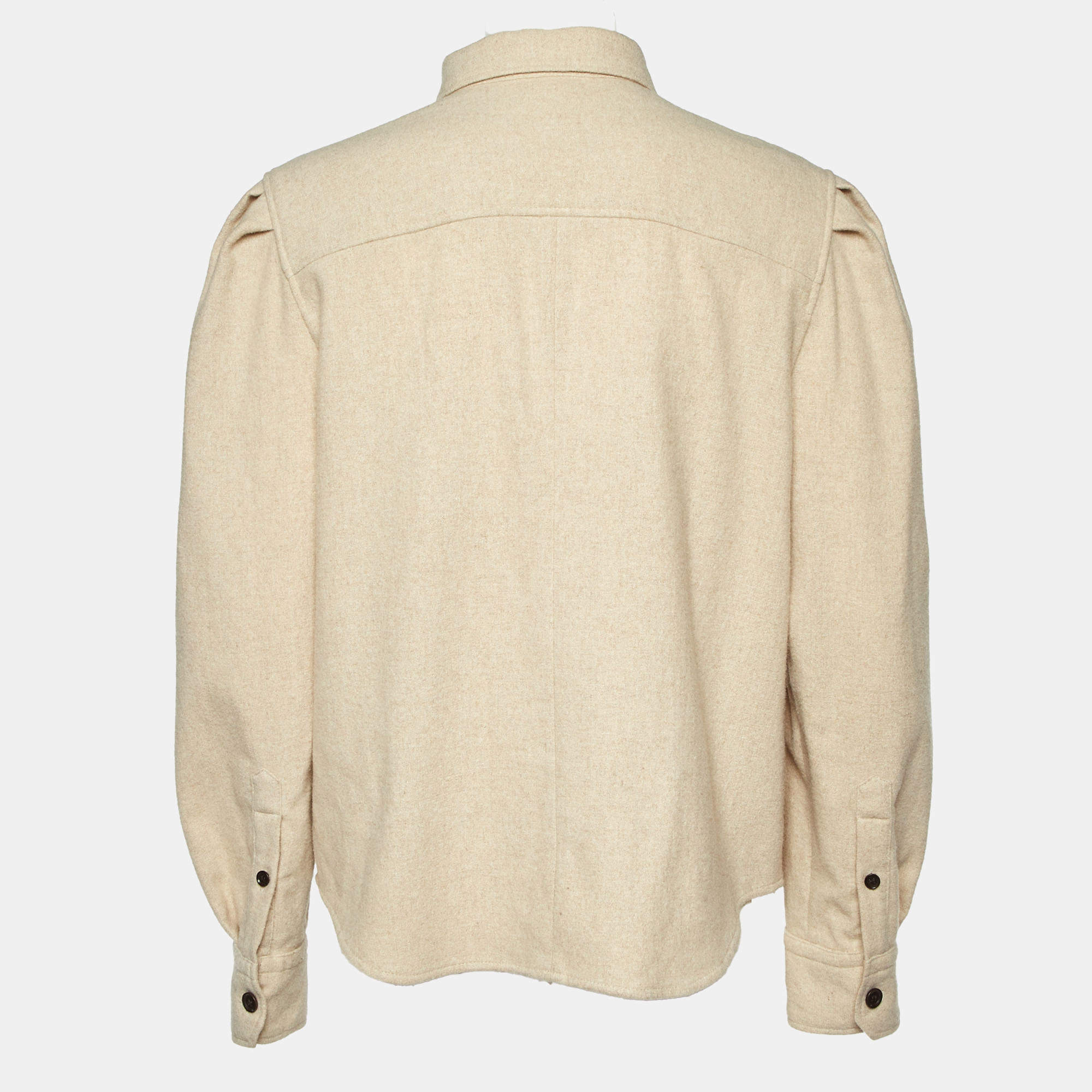 Pre Owned Isabel Marant Etoile Beige Wool Blend Shirt L