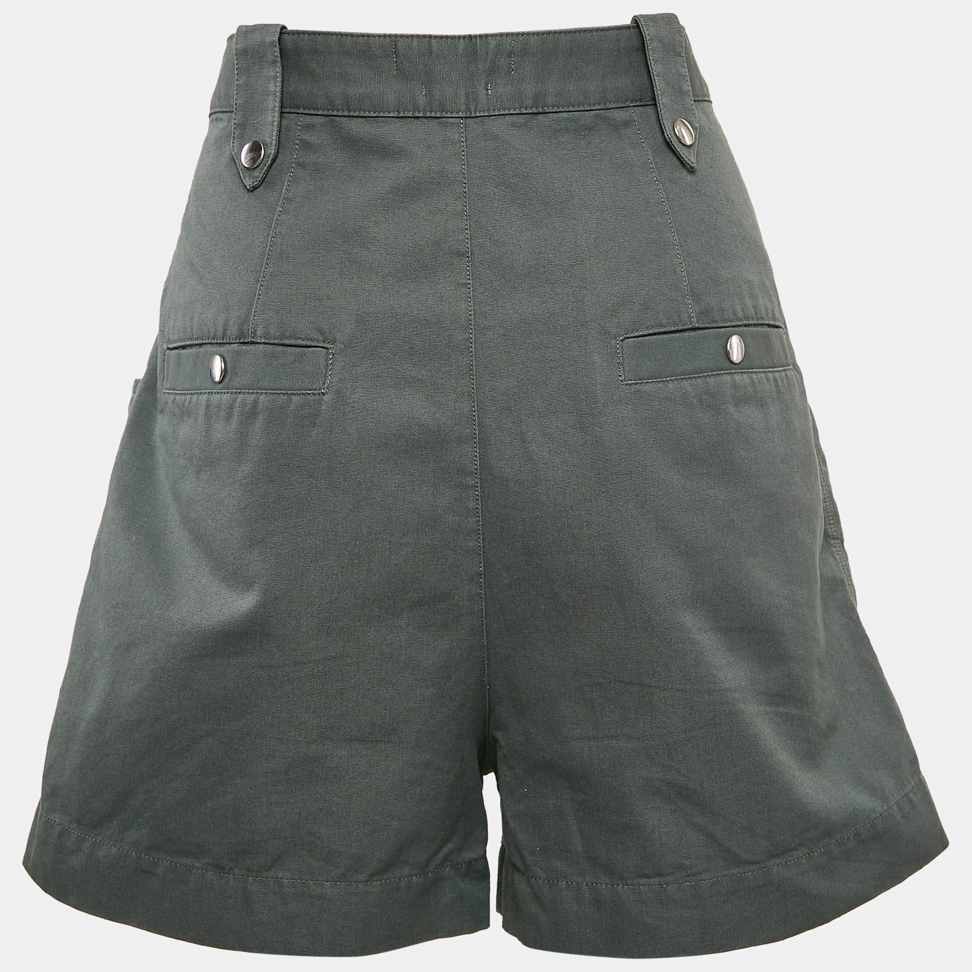 Pre Owned Isabel Marant Etoile Green Cotton Shorts L