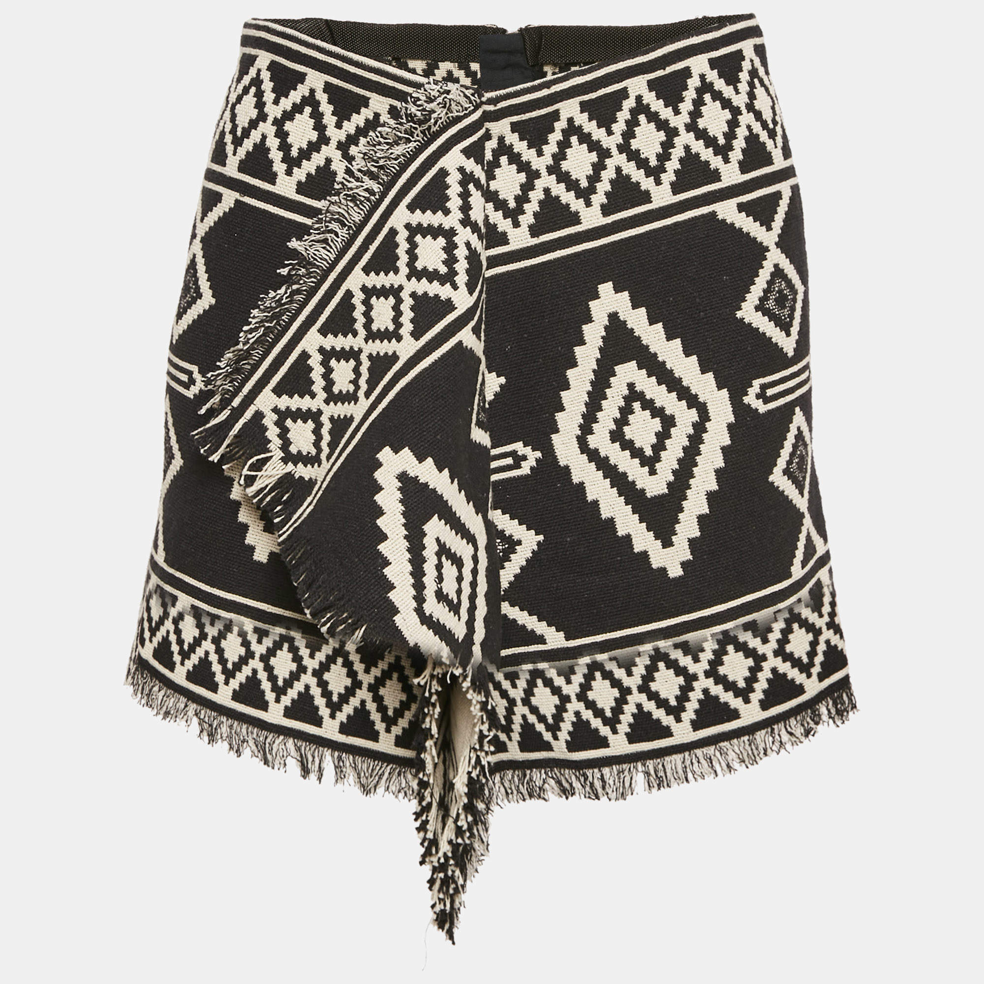 Pre Owned Isabel Marant Etoile Black Jacquard  Jiloa Mini skirt M