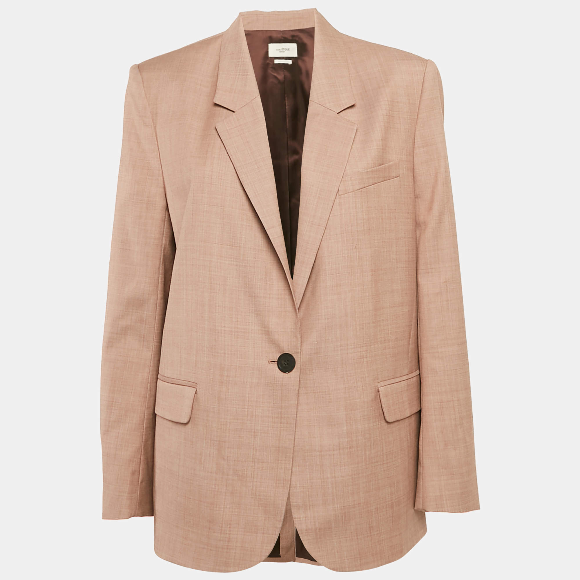 Isabel Marant Etoile Pink Wool Single Breasted Blazer M