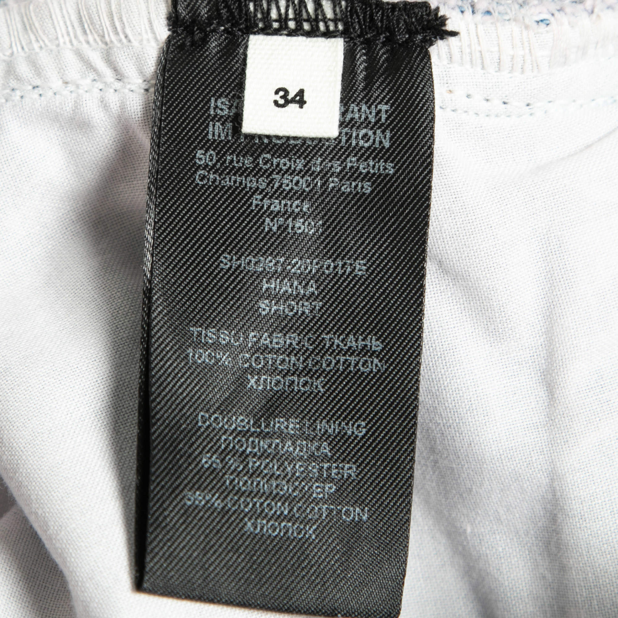 Pre Owned Isabel Marant Etoile Blue Denim High Waisted Shorts S