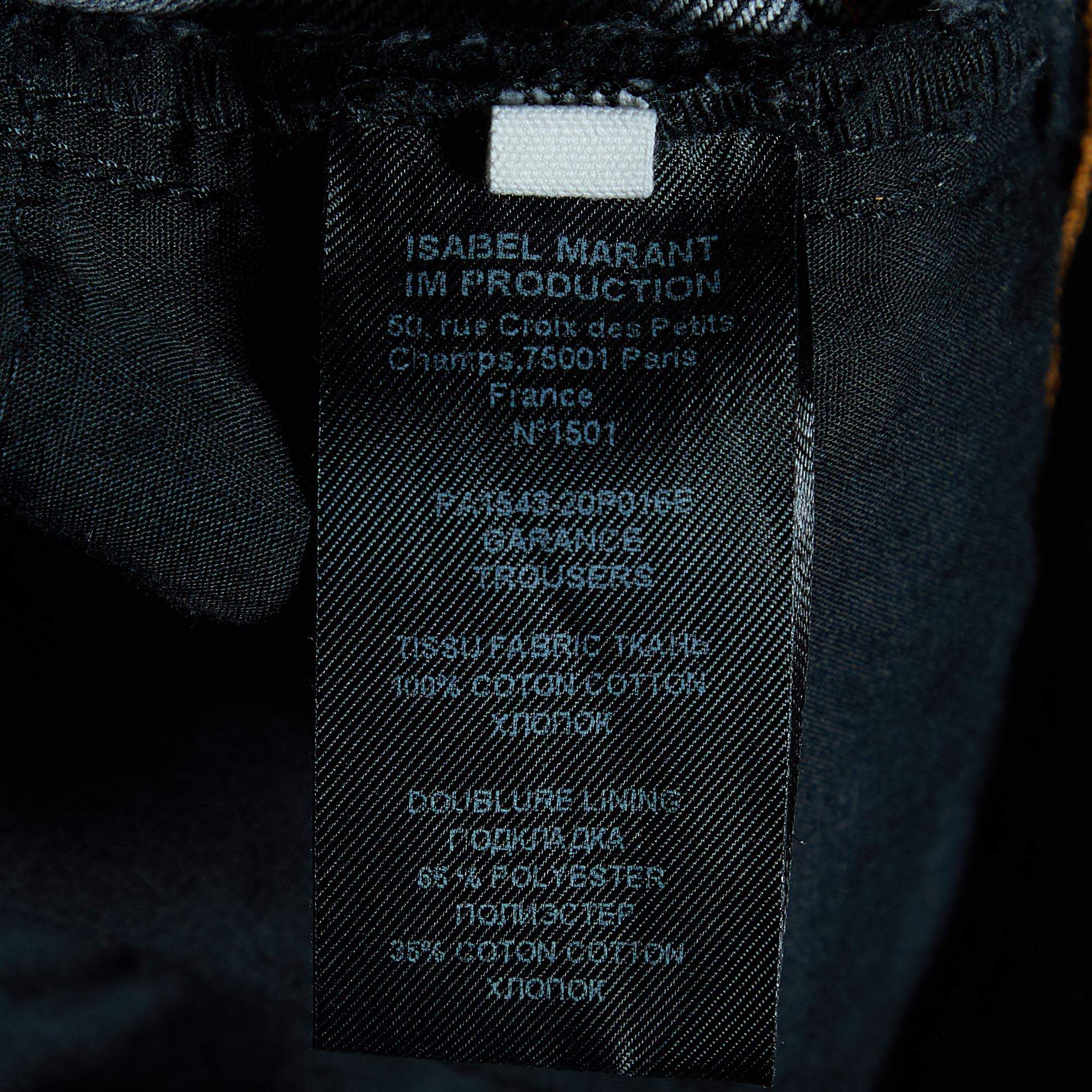 Pre Owned Isabel Marant Étoile Charcoal Grey Denim Distressed Garance Jeans S