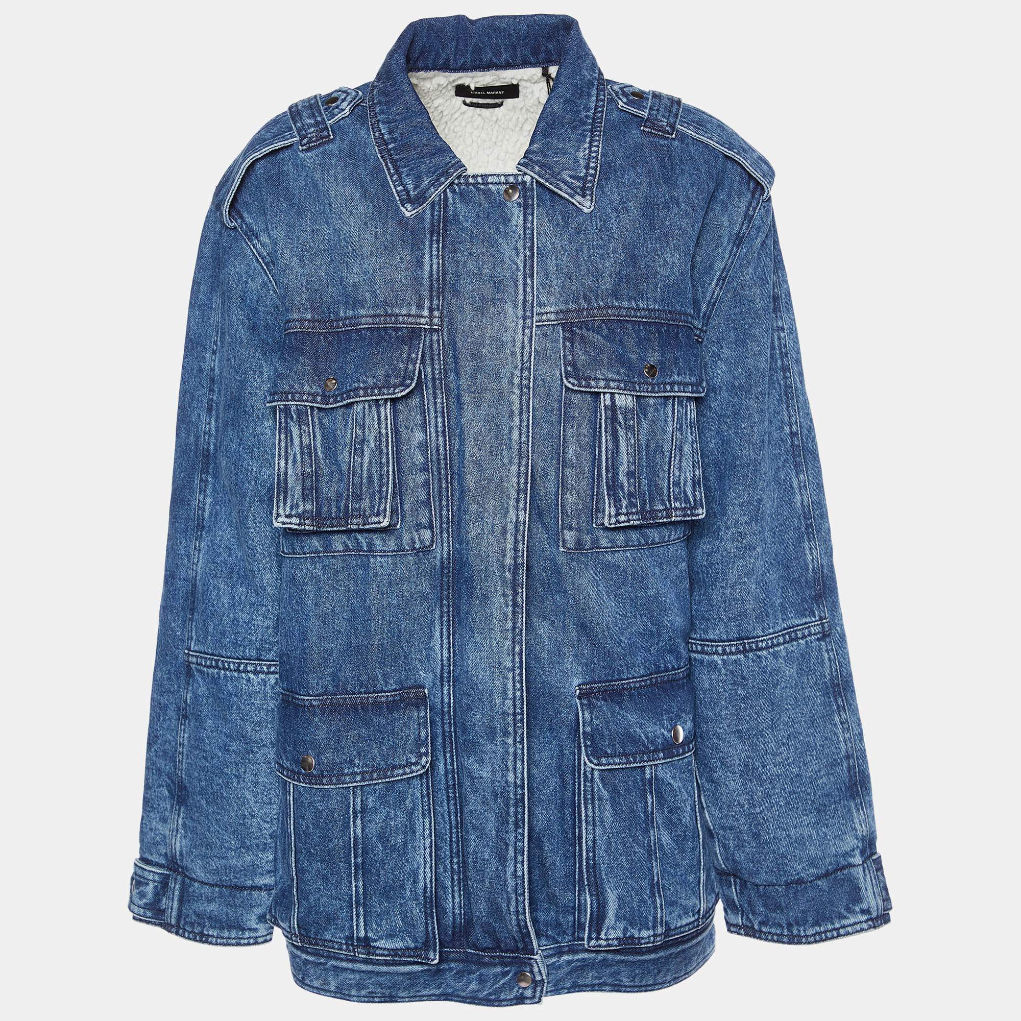 Isabel Marant Denim Volta Utility Jacket S