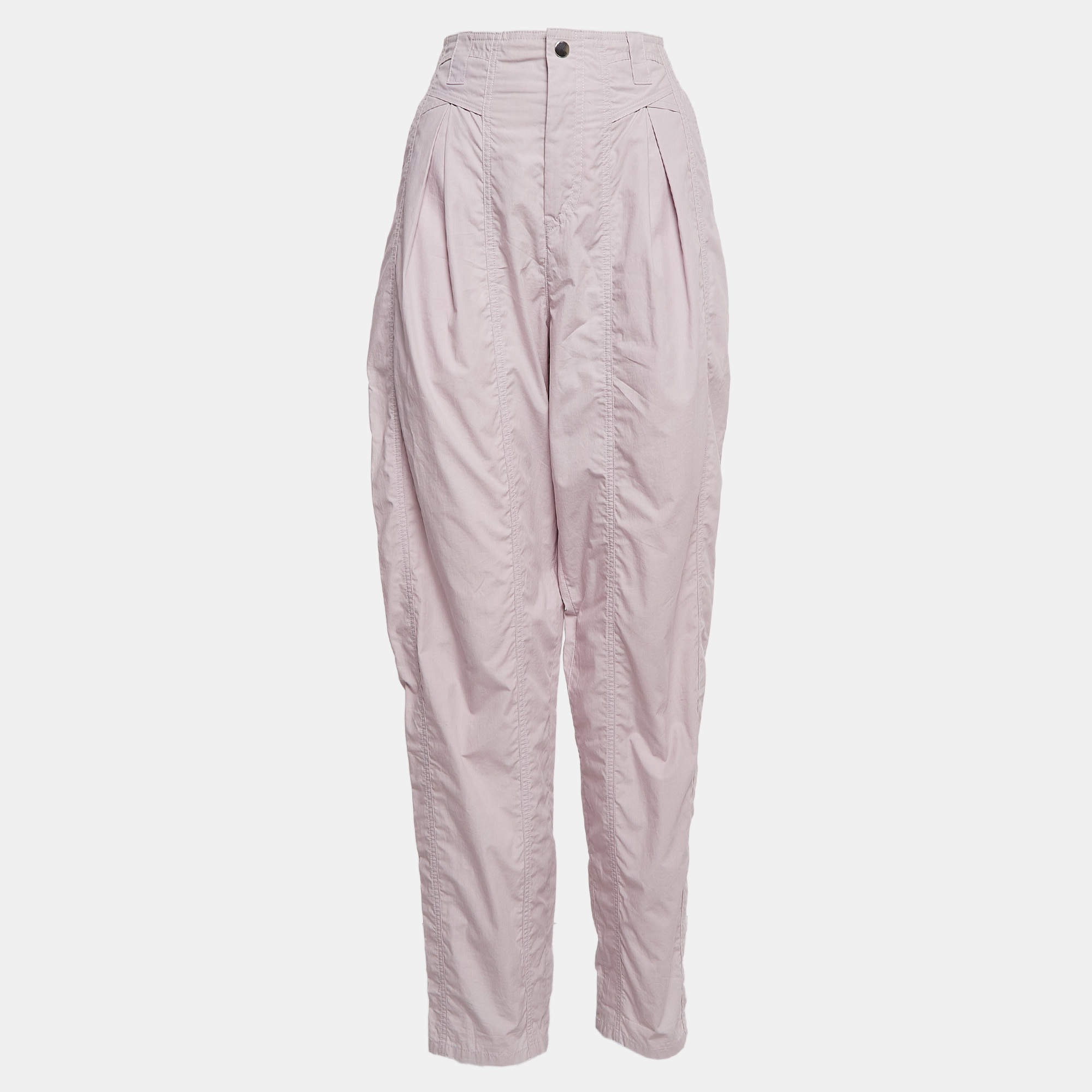 Isabel Marant Light Purple Cotton Pleated Trousers M