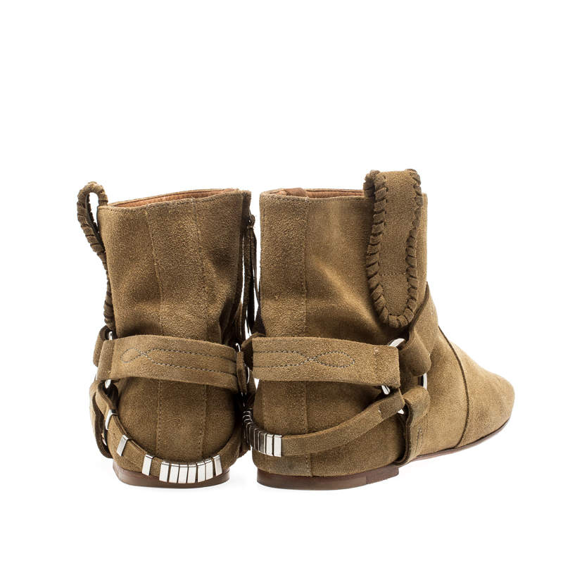 Isabel Marant Etoile Womens Ralph Gaucho camel Leather Booties 2024 38