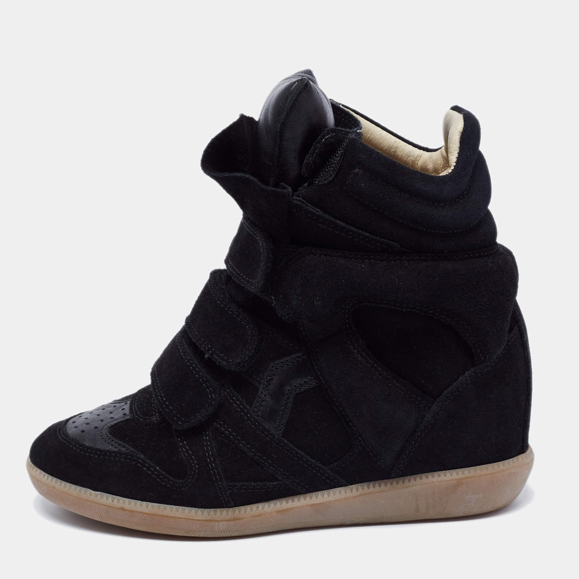 Prominent zoete smaak Kelder Isabel Marant Black Suede And Leather Bekett High Top Sneakers Size 35 Isabel  Marant | TLC