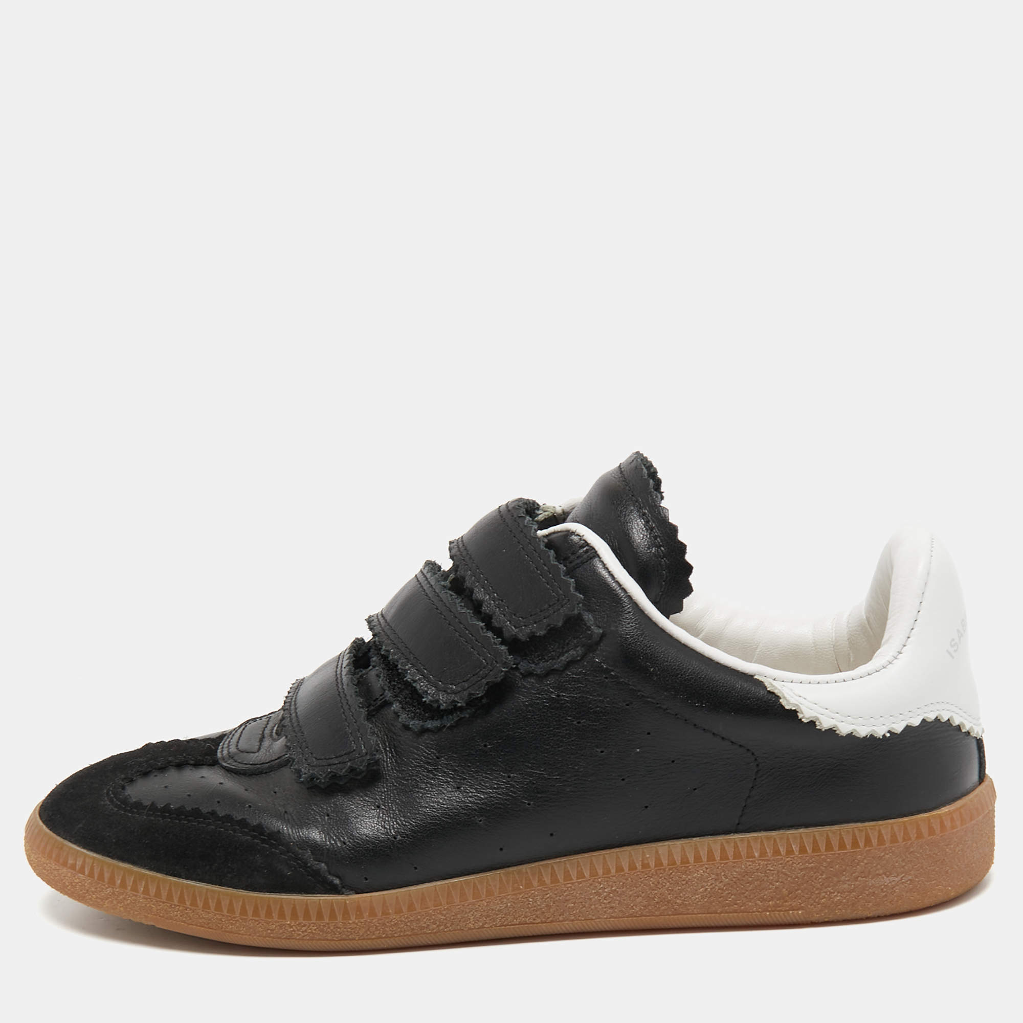 specificatie engineering Schrijf op Isabel Marant Black Leather and Suede Low Top Sneakers Size 38 Isabel Marant  | TLC