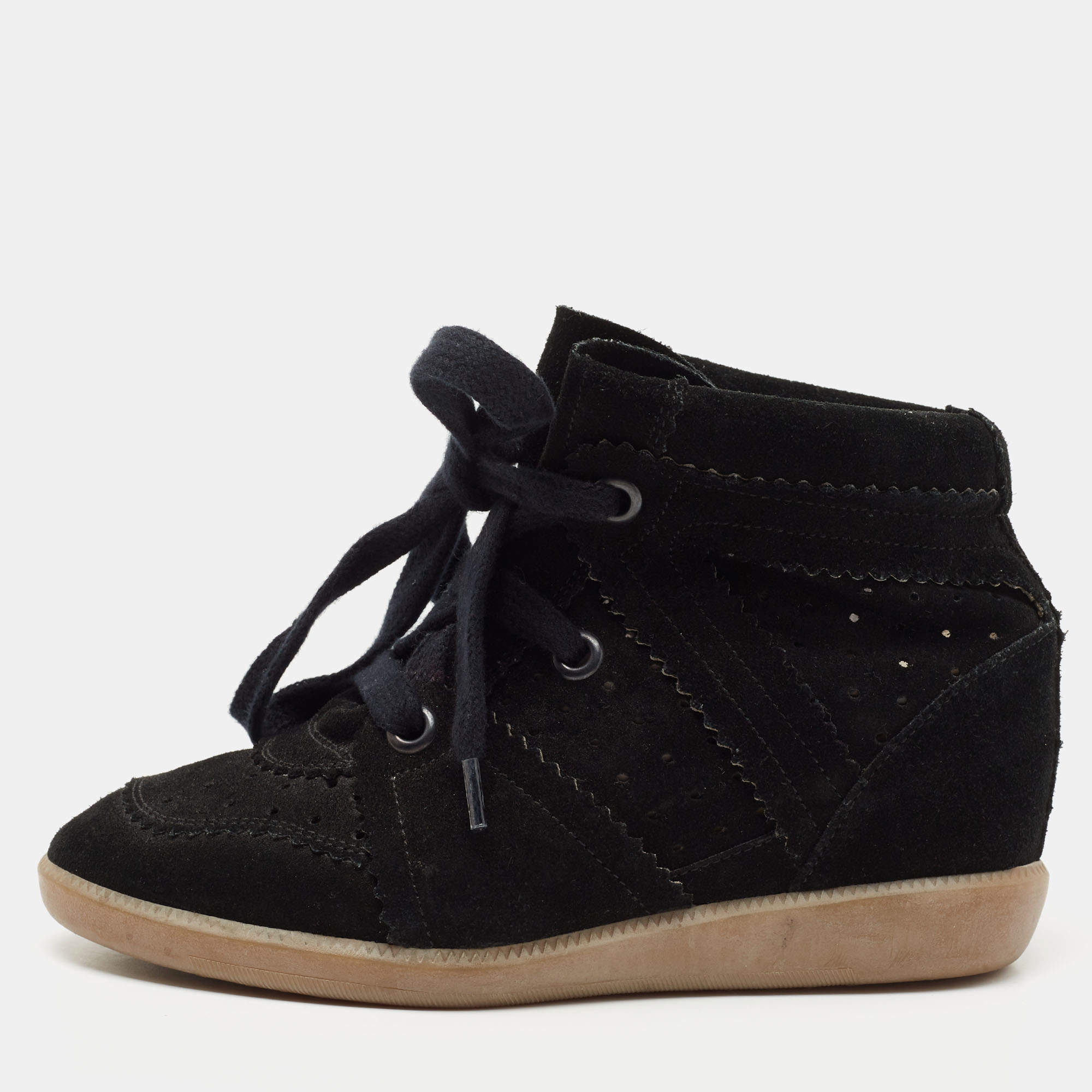 Isabel Marant Black Bobby Wedge Sneakers Size Isabel Marant |