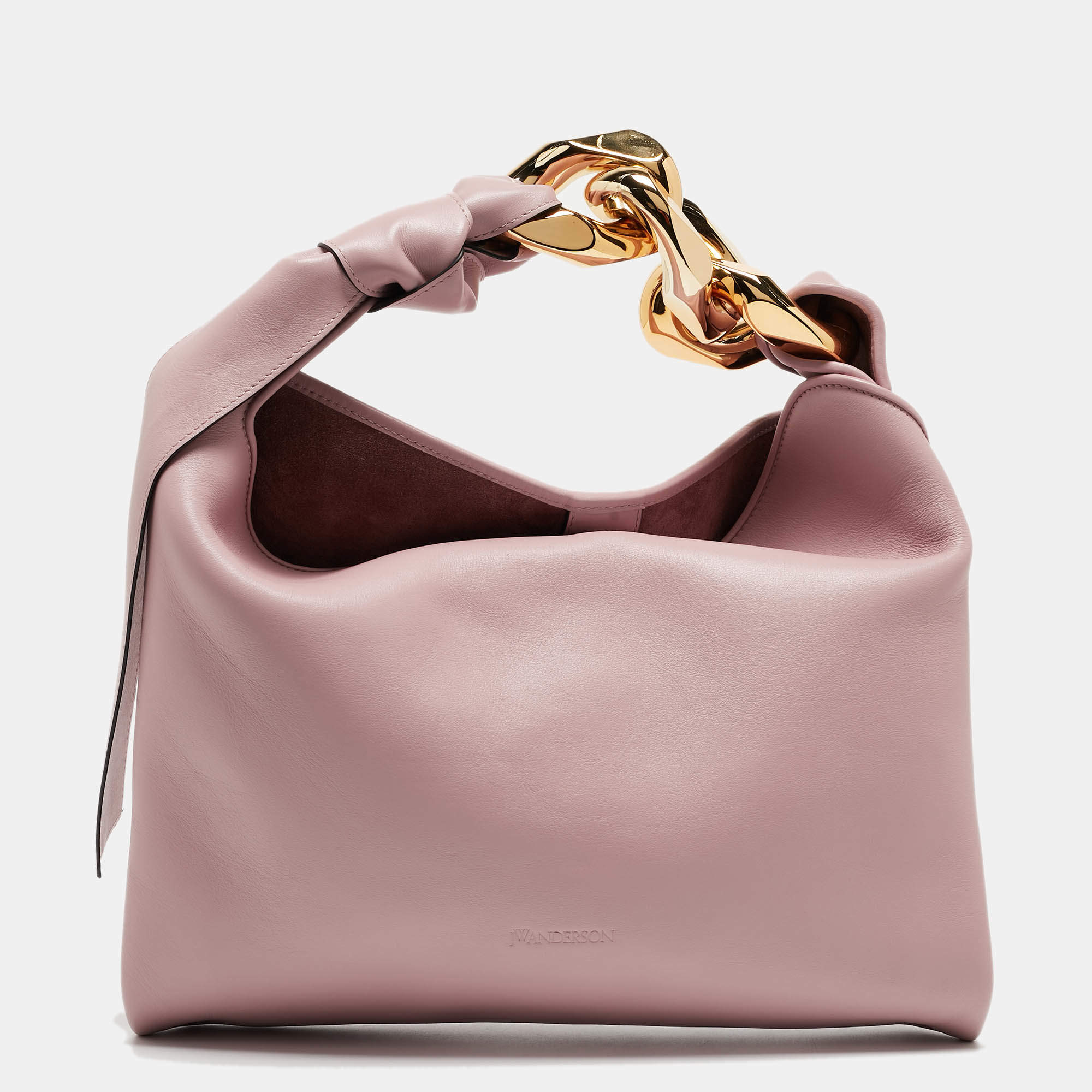J.W.Anderson Pink Leather Chain Hobo