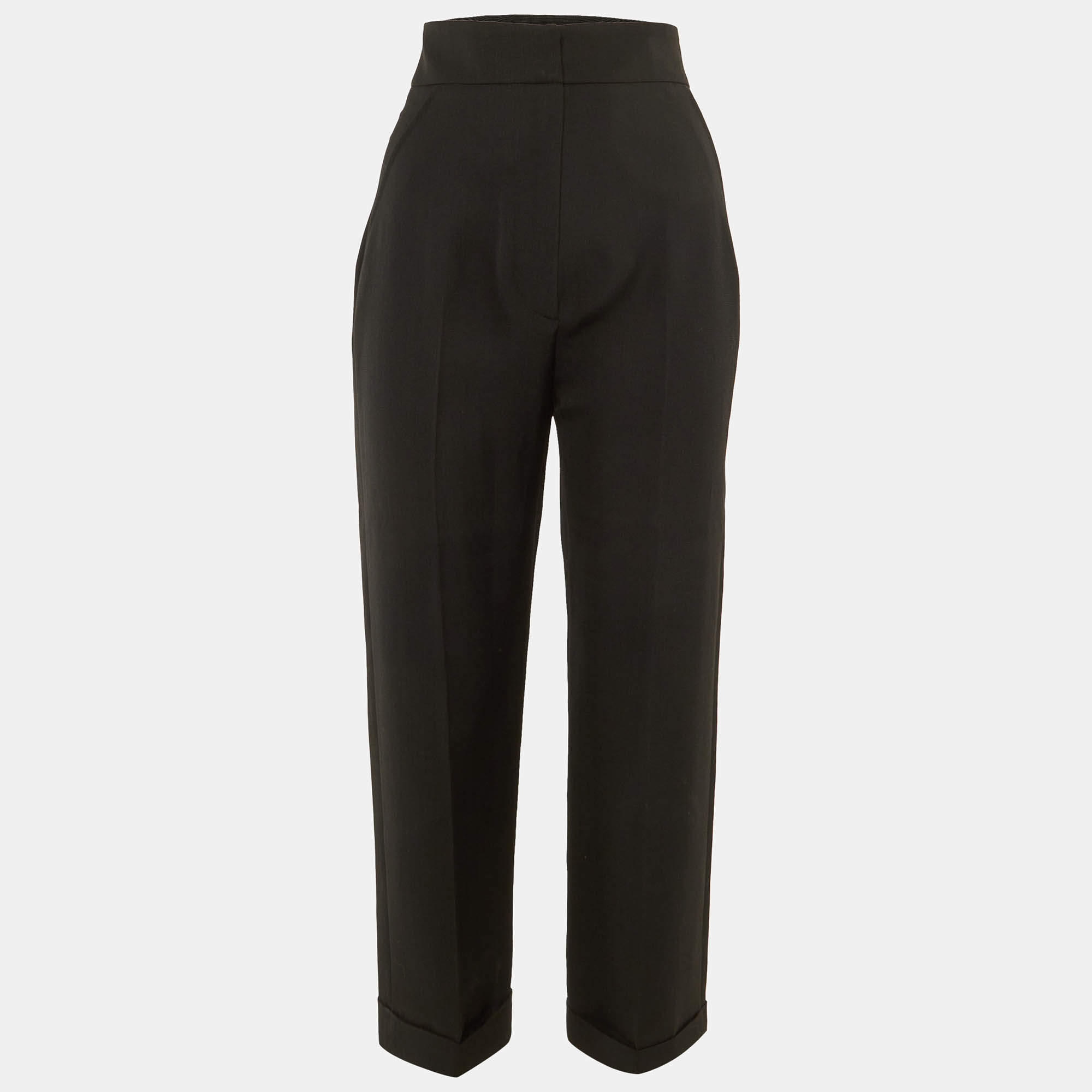 Pre Owned Jacquemus Black Wool Blend Le Souk Trousers S