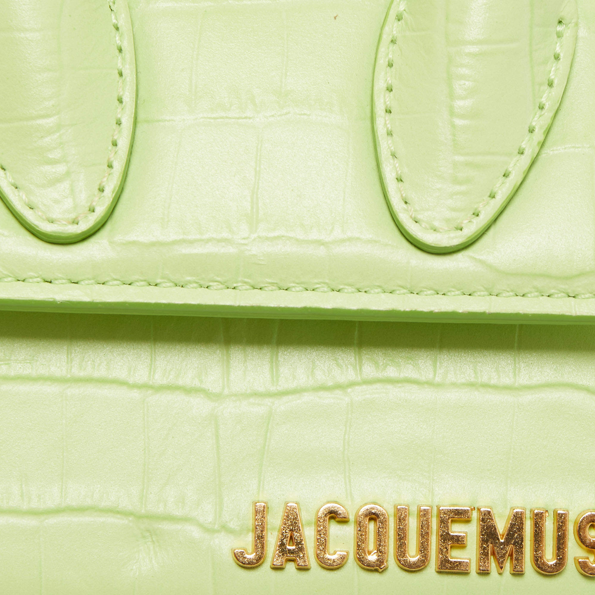 Chiquito leather handbag Jacquemus Green in Leather - 29127823