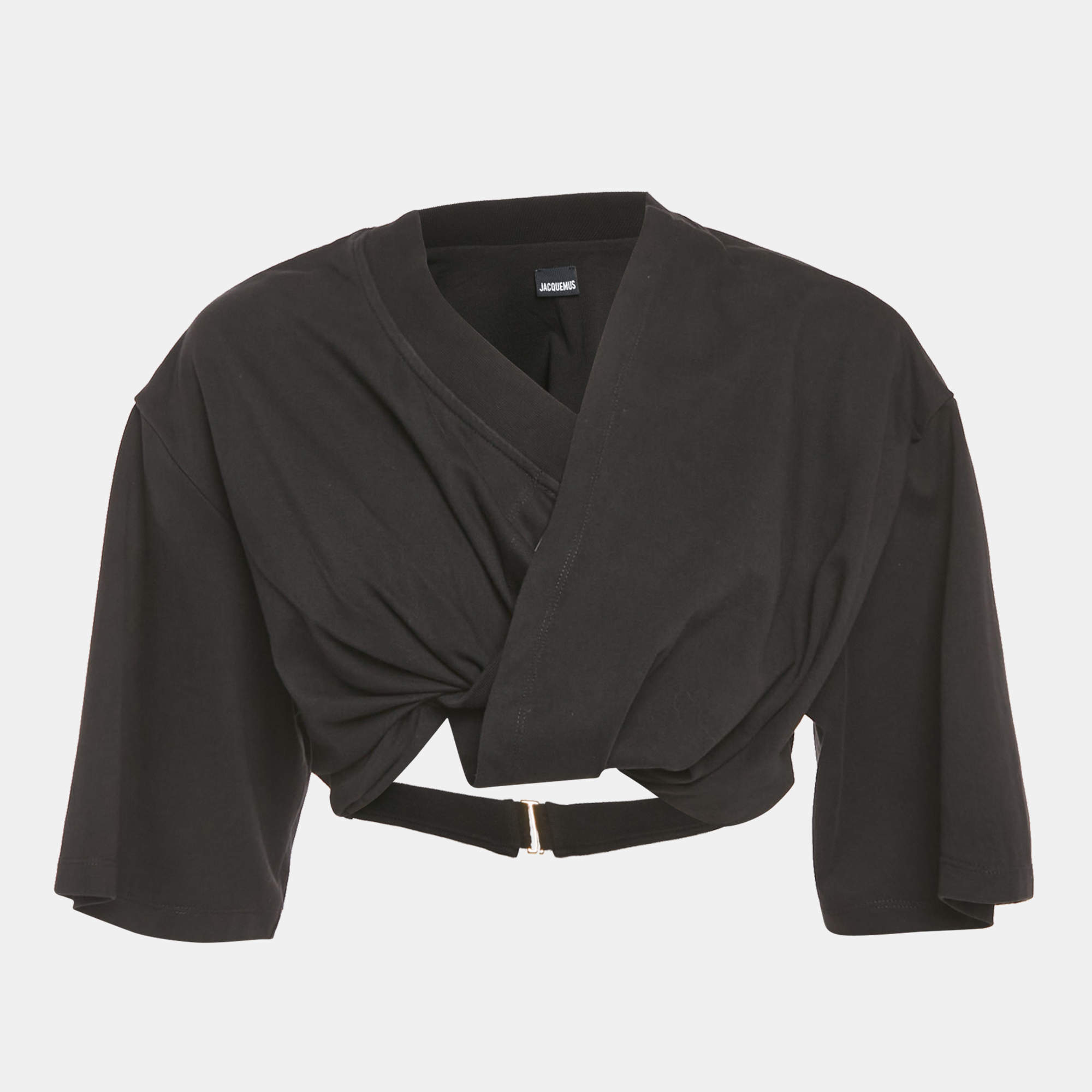 Pre Owned Jacquemus Black Lo Bahia Court Cotton T-Shirt M