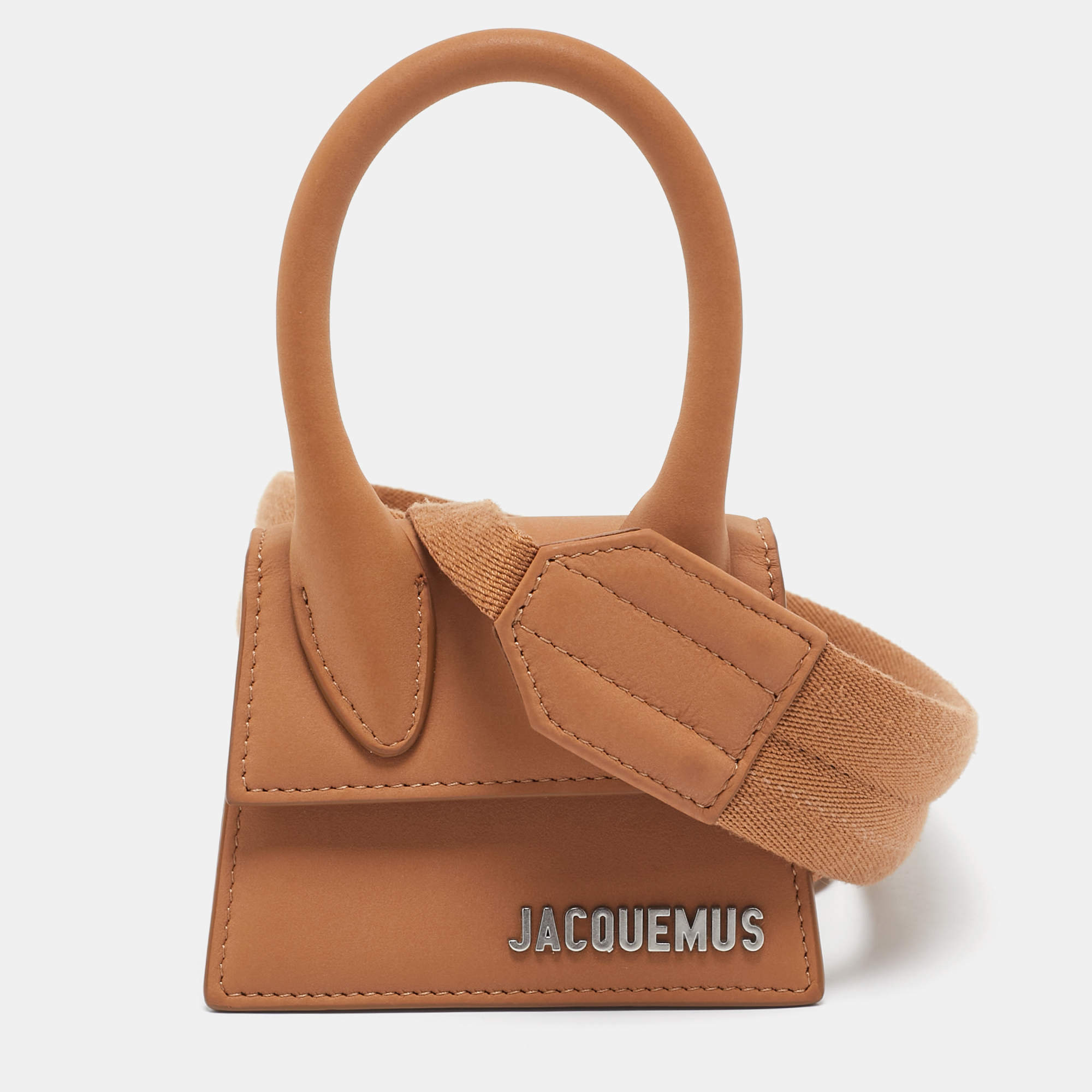 Pre Owned Jacquemus Brown Leather Le Chiquito Mini Bag