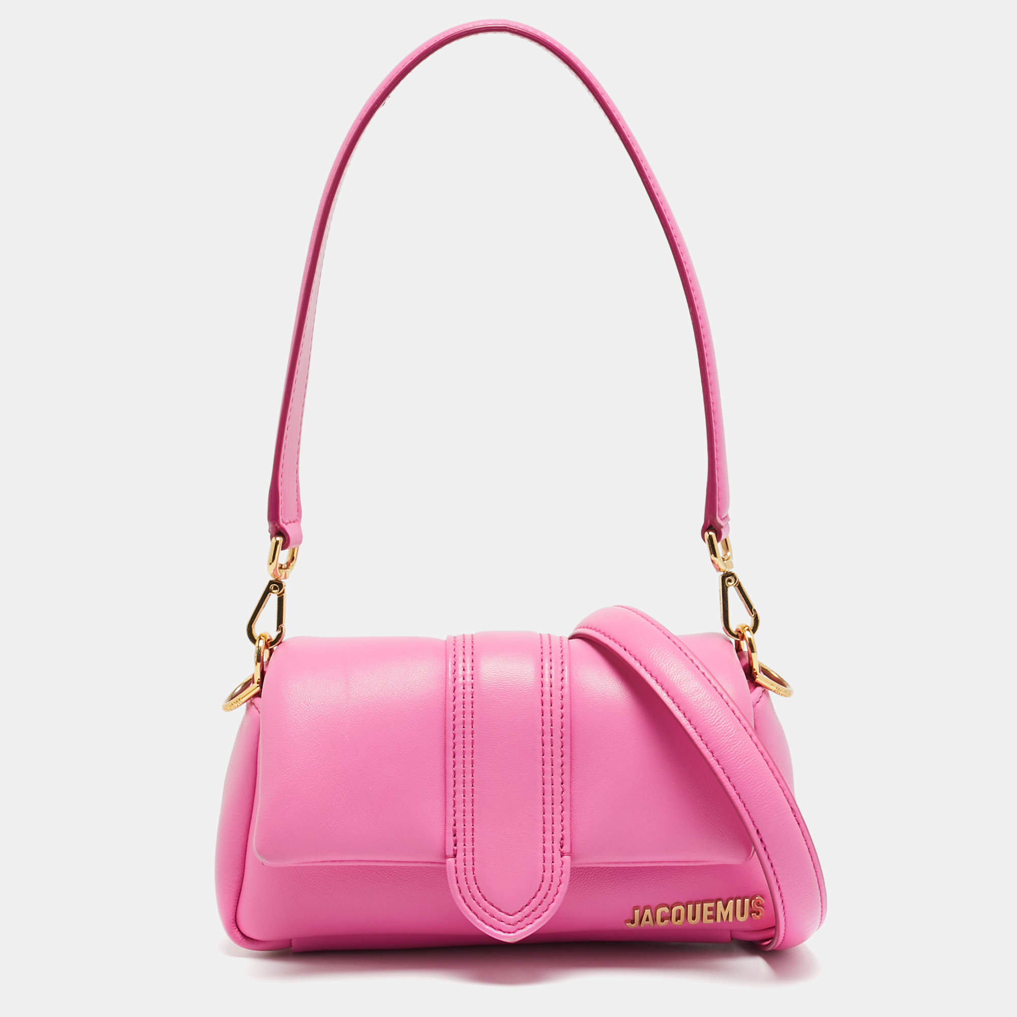 مملوكة مسبقًا Jacquemus Le Petit Bambimou Pink Leather Shoulder Bag