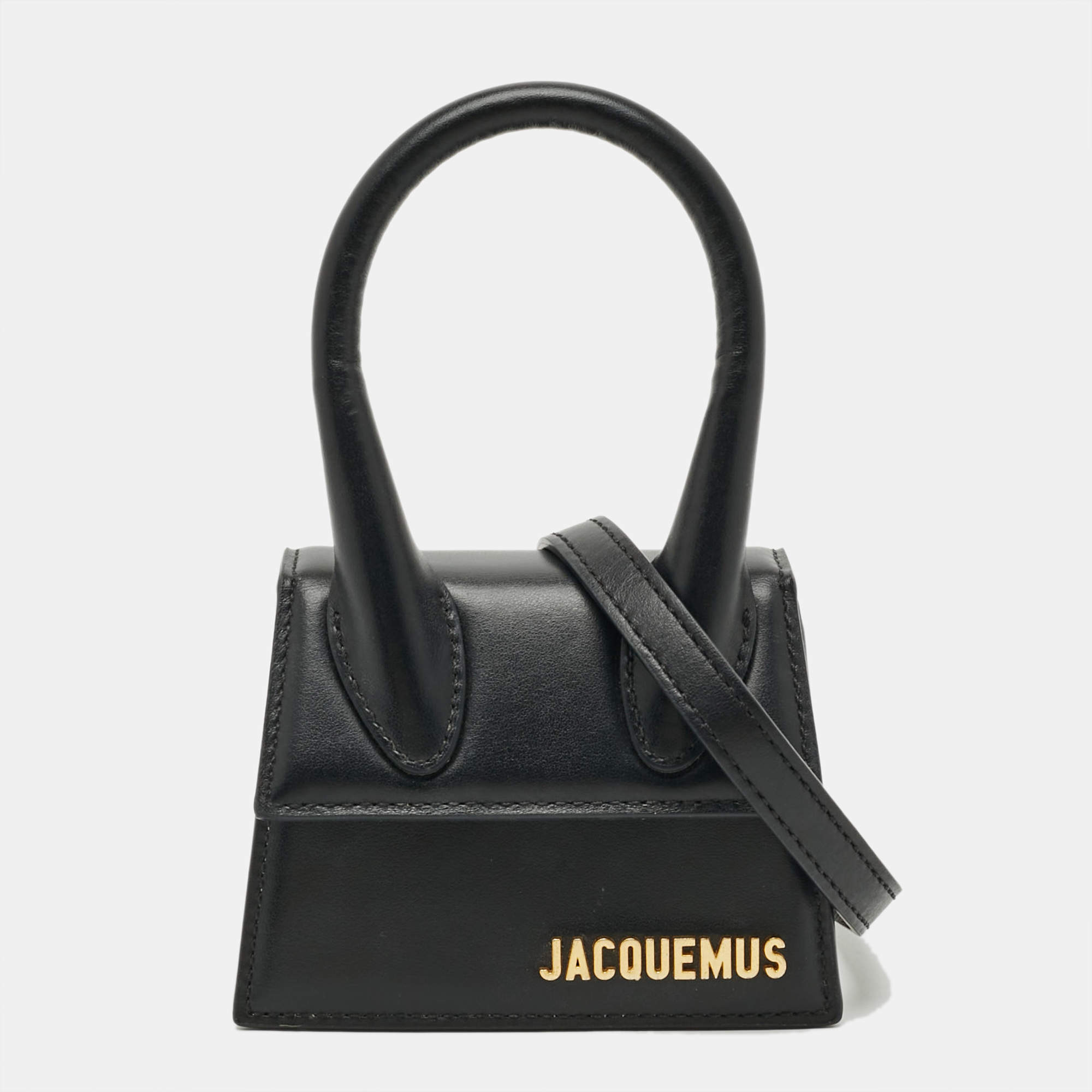 مملوكة مسبقًا حقيبة جاكيموس لو شيكيتو ميني جلد بني بمقبض علوي