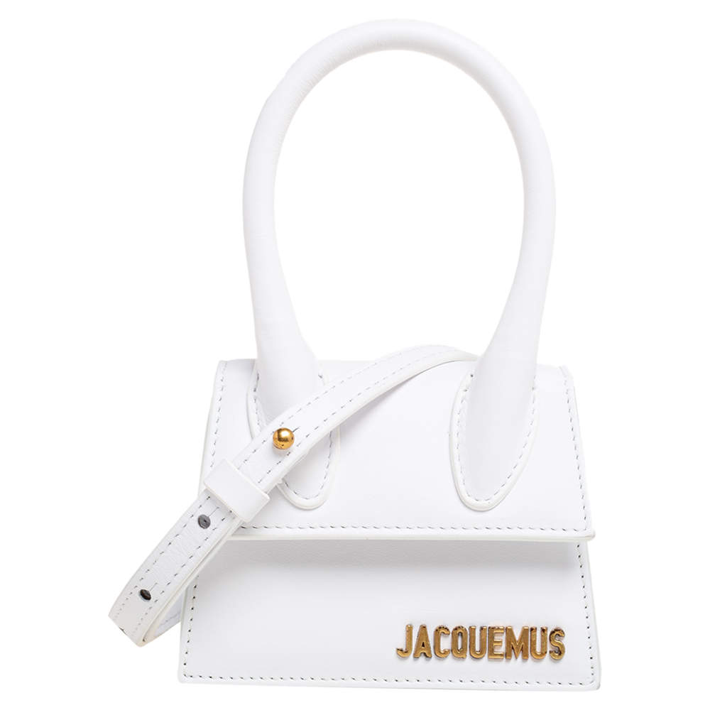 Pre Owned Jacquemus White Leather Le Chiquito Mini Bag