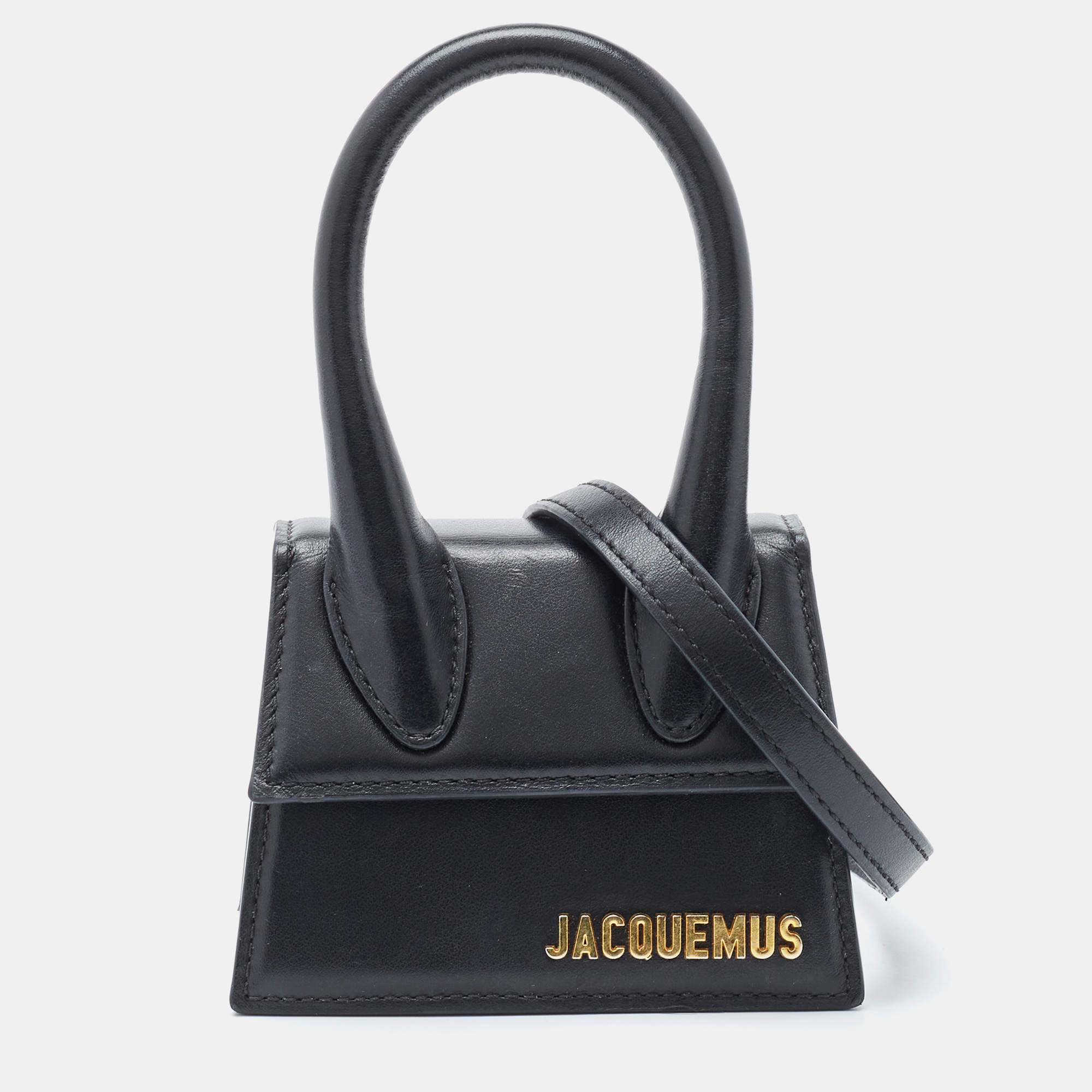Jacquemus Black Leather Mini Le Chiquito Bag