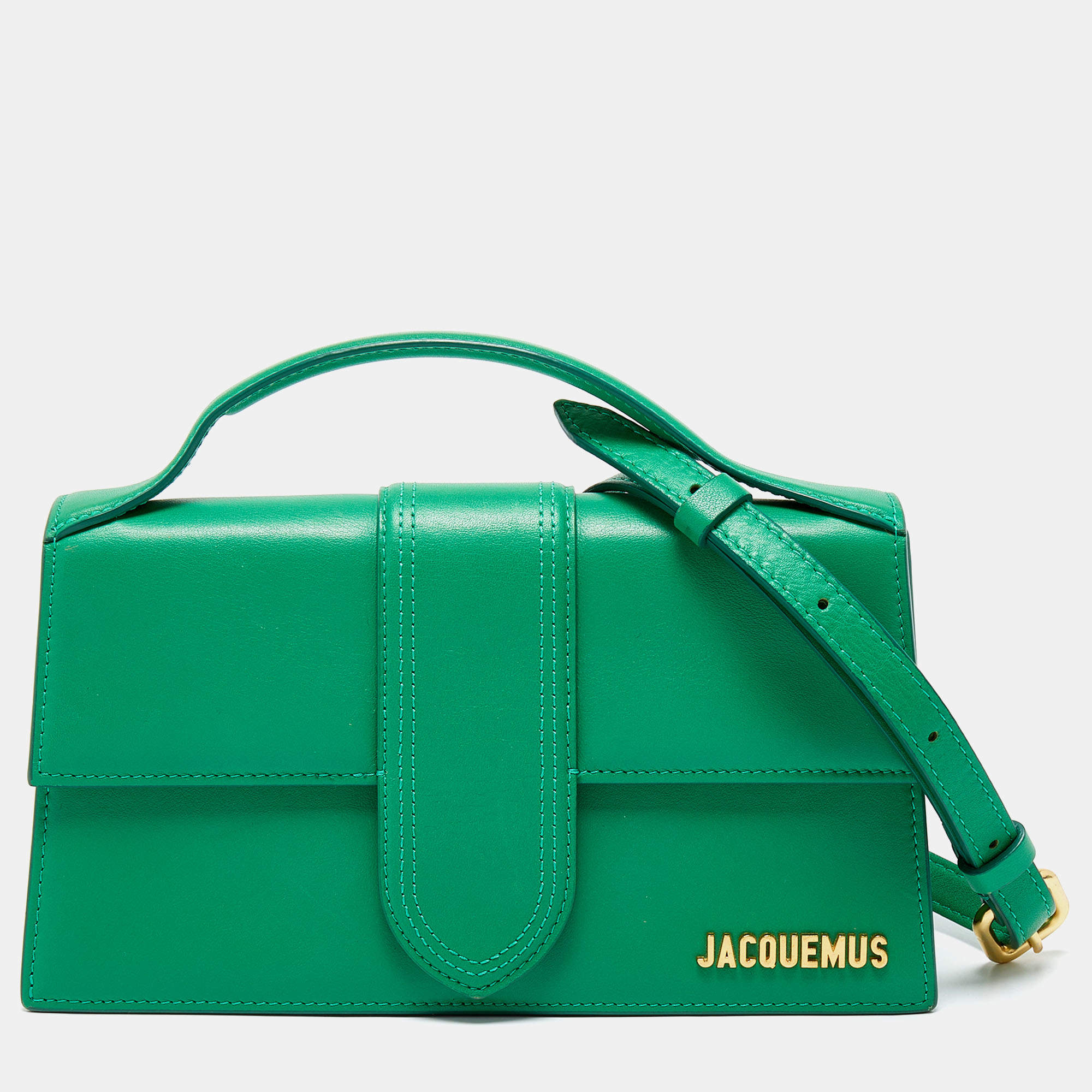 Jacquemus Green Leather Le Grand Bambino Top Handle Bag Jacquemus | The ...