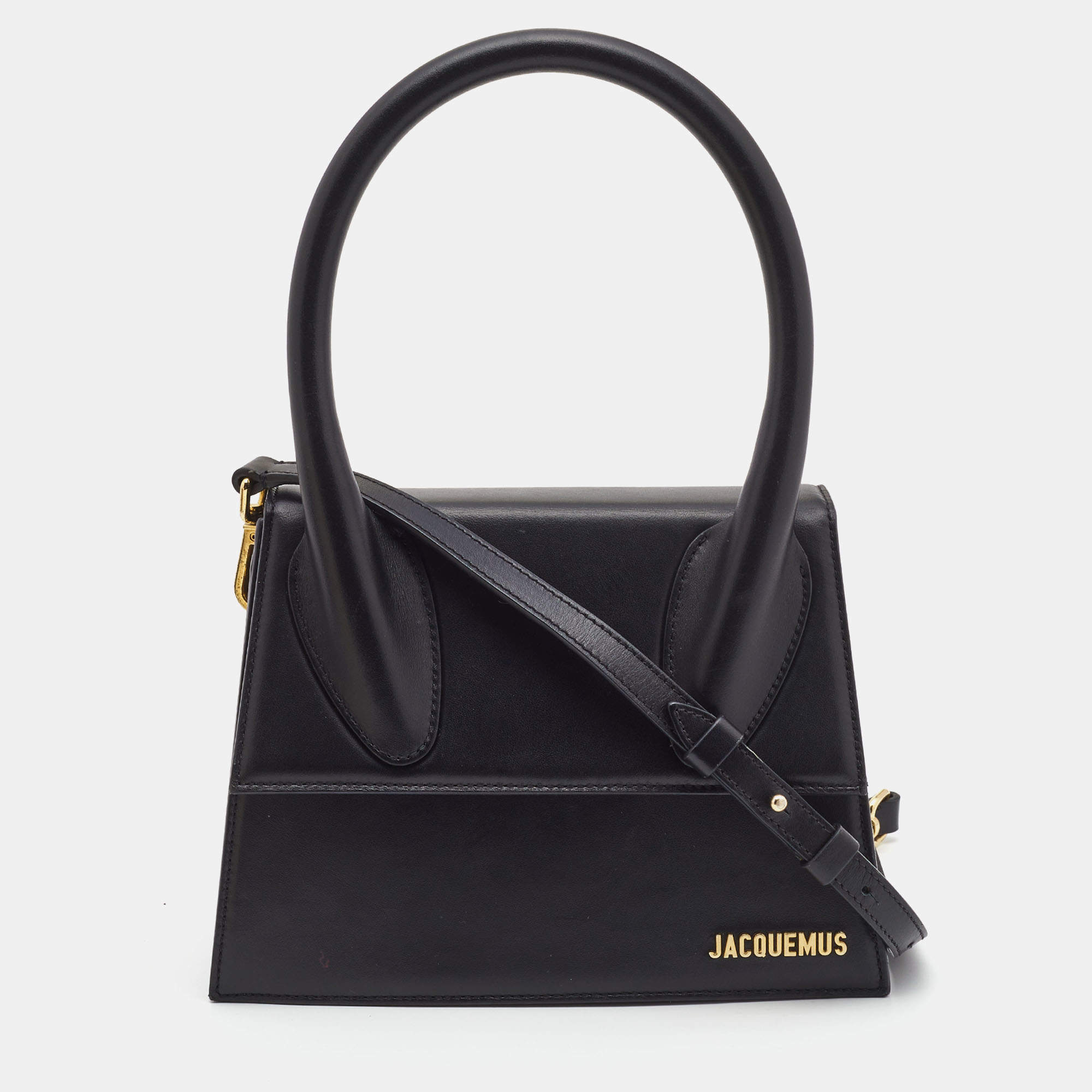 Pre Owned حقيبة جاكويموس غراند لو شيكيتو جلد وردي بيد علوية