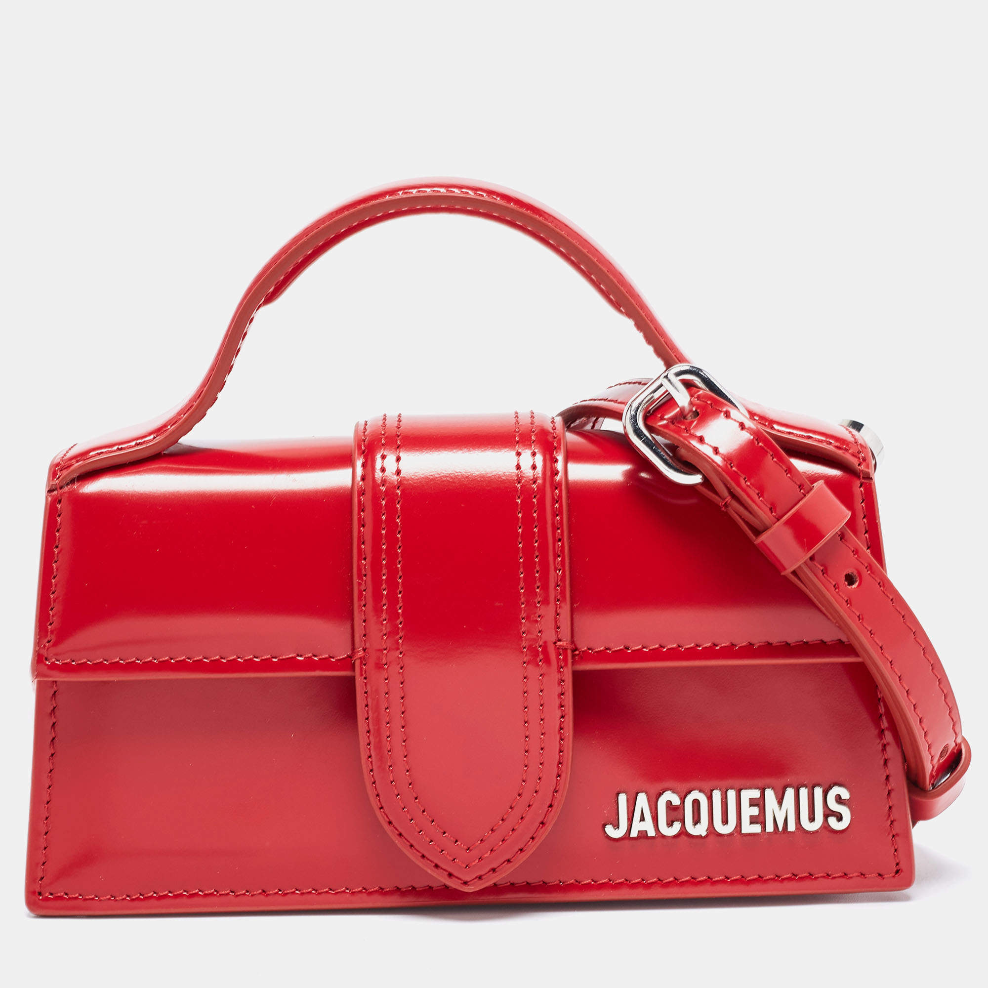 Jacquemus Red Leather Mini Le Bambino Top Handle Bag Jacquemus | The ...