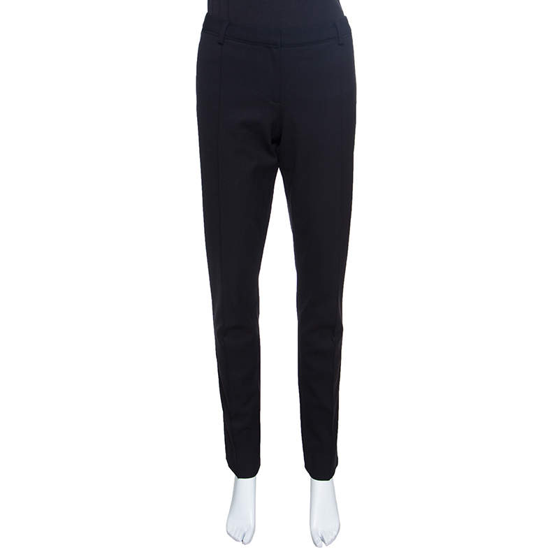 Jason Wu Black Wool Tailored Trousers M