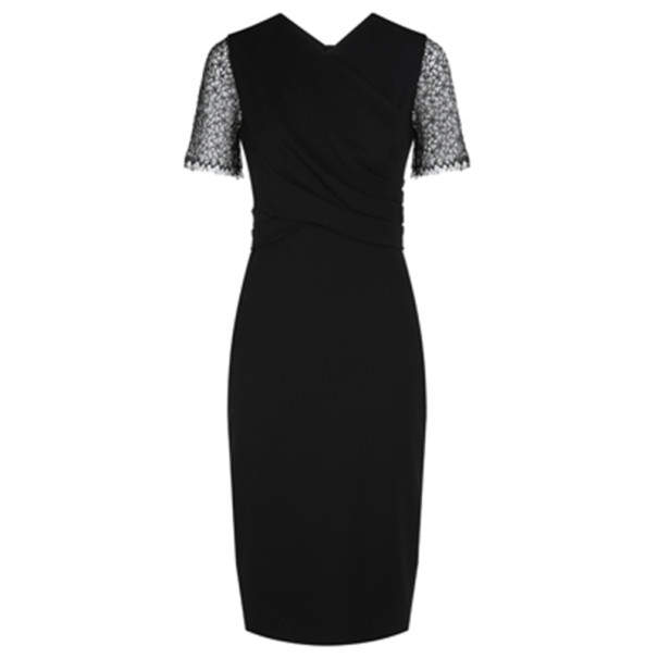 Pre Owned فستان جيسون وو أسود بالدانتيل M