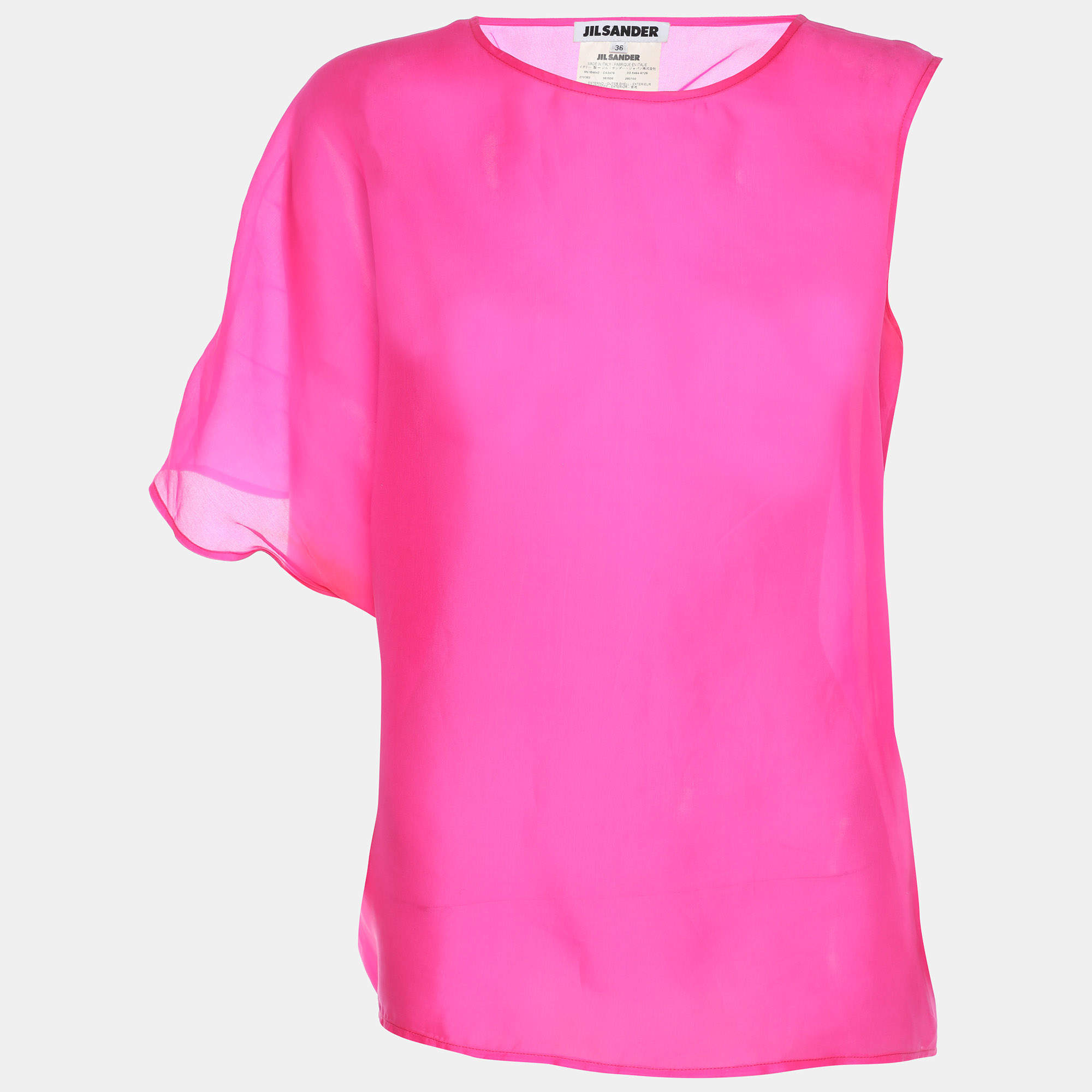 Jil Sander Pink Silk Top XS