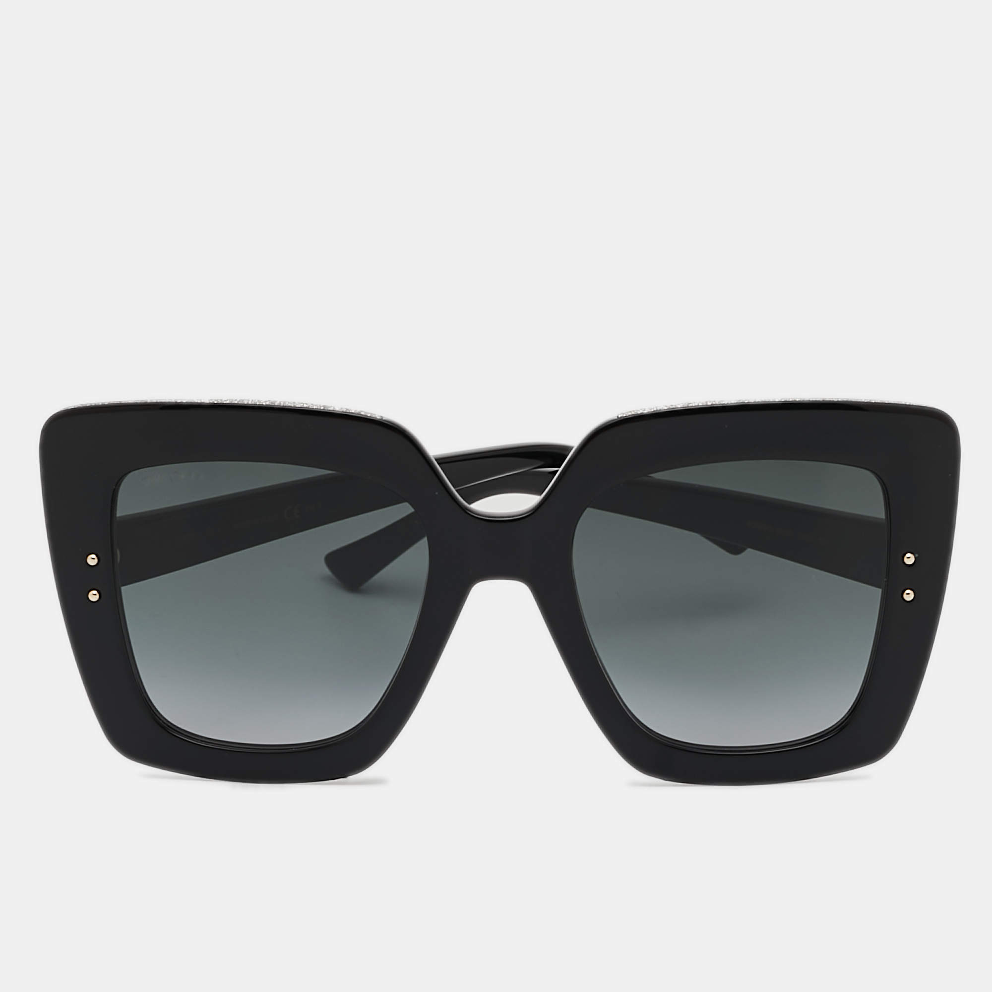 Jimmy Choo Black Gradient 807/9O Auri Square Sunglasses