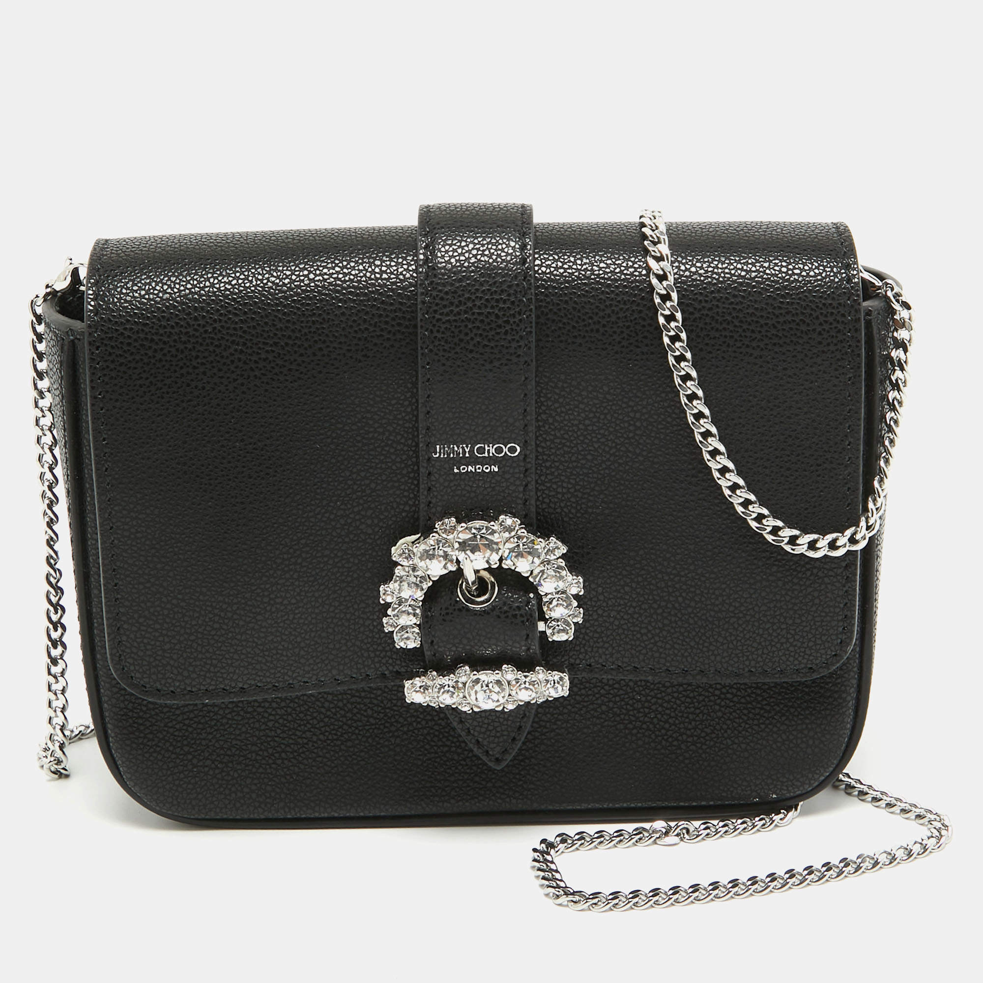 ☆新品☆JIMMY CHOOショルダー Raffia Crystal Cheri（Jimmy