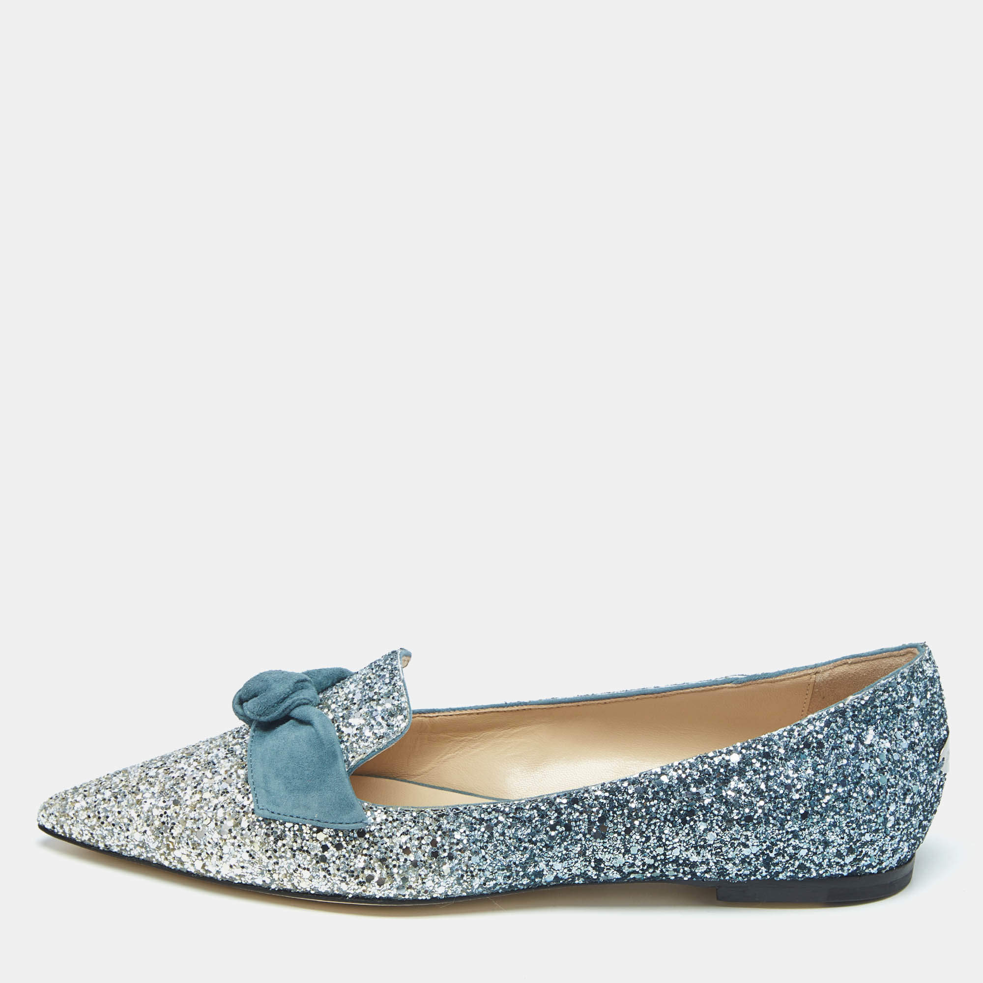 Jimmy Choo ブルーグレー 36.5 Jimmy Choo ブルーグレー 36.5