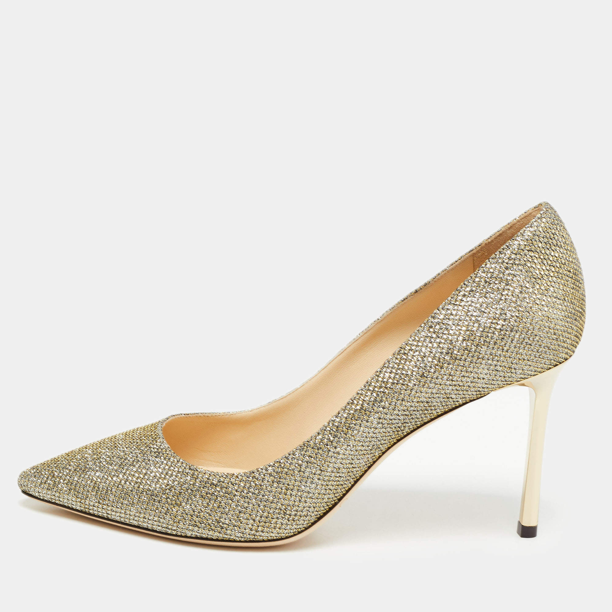 Jimmy Choo Metallic Lurex Fabric Romy Pumps Size 38 Jimmy Choo | The ...