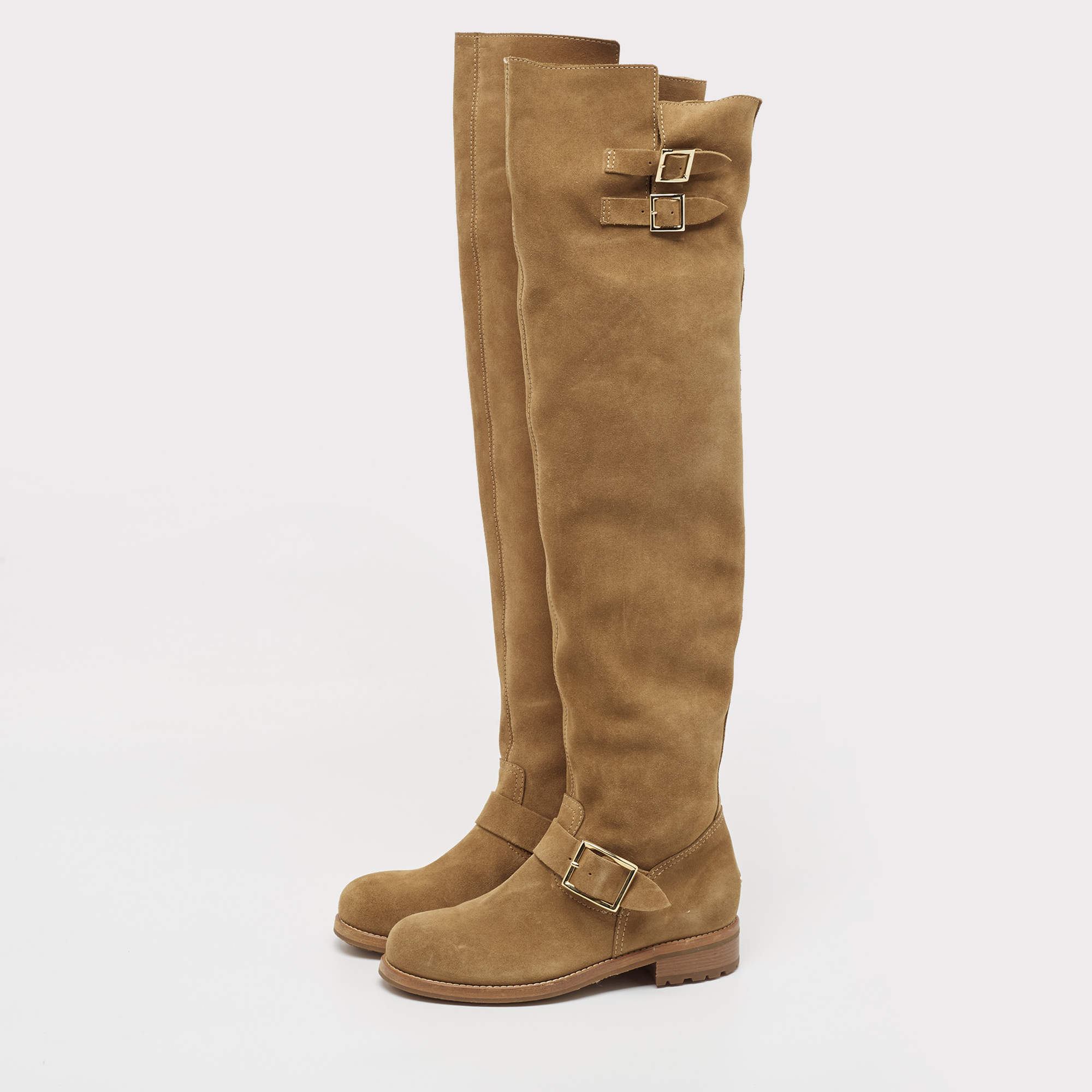 Jimmy choo over hot sale the knee suede boots